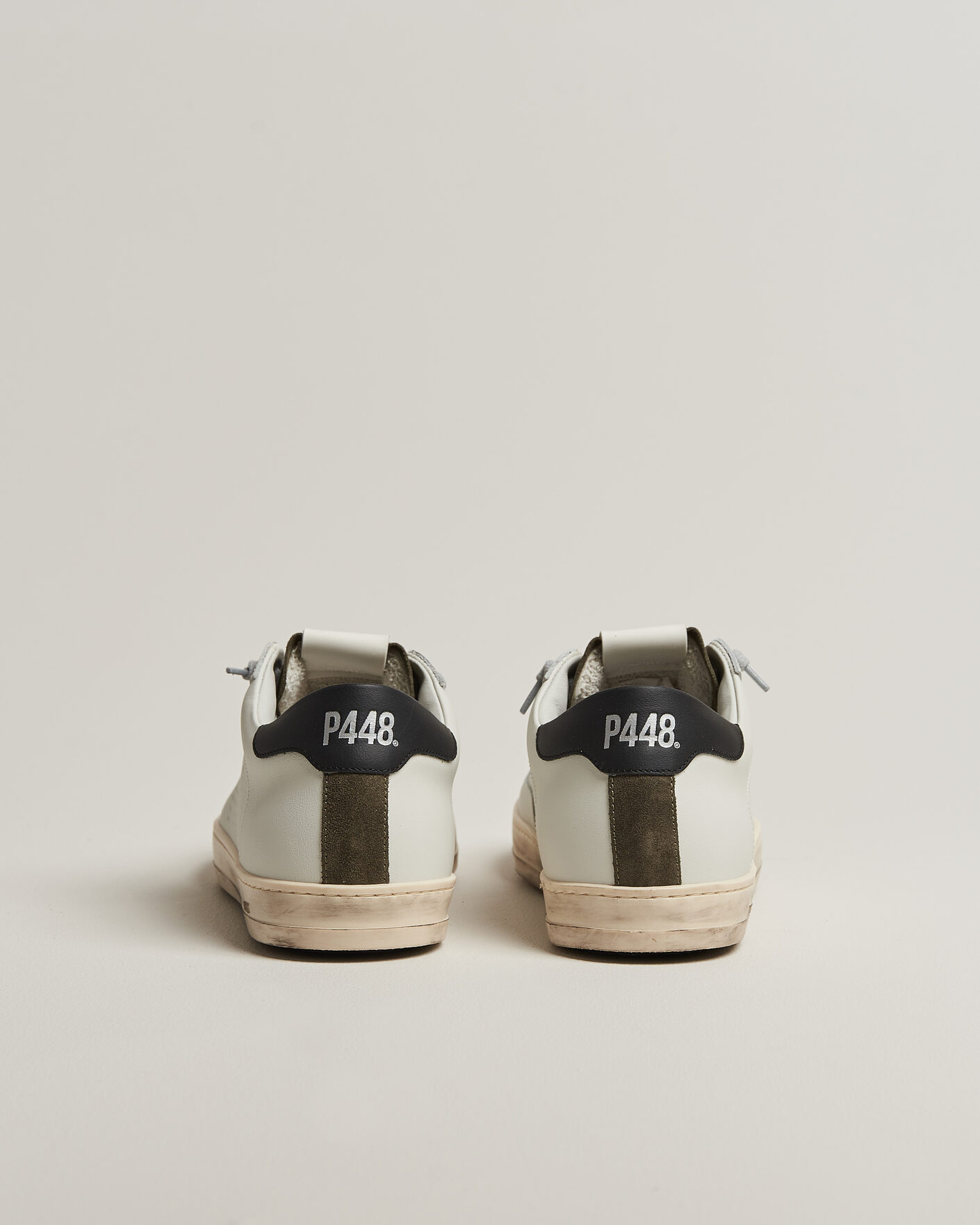 Herre | Sneakers | P448 | John Leather Sneaker White/Olive