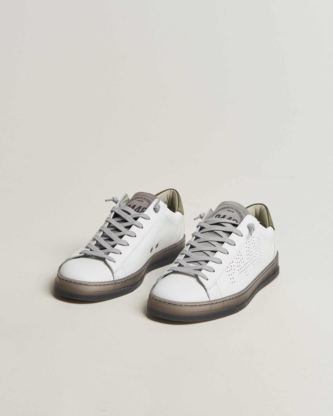 Herre | Sneakers | P448 | Jack Leather Sneaker White/Grey