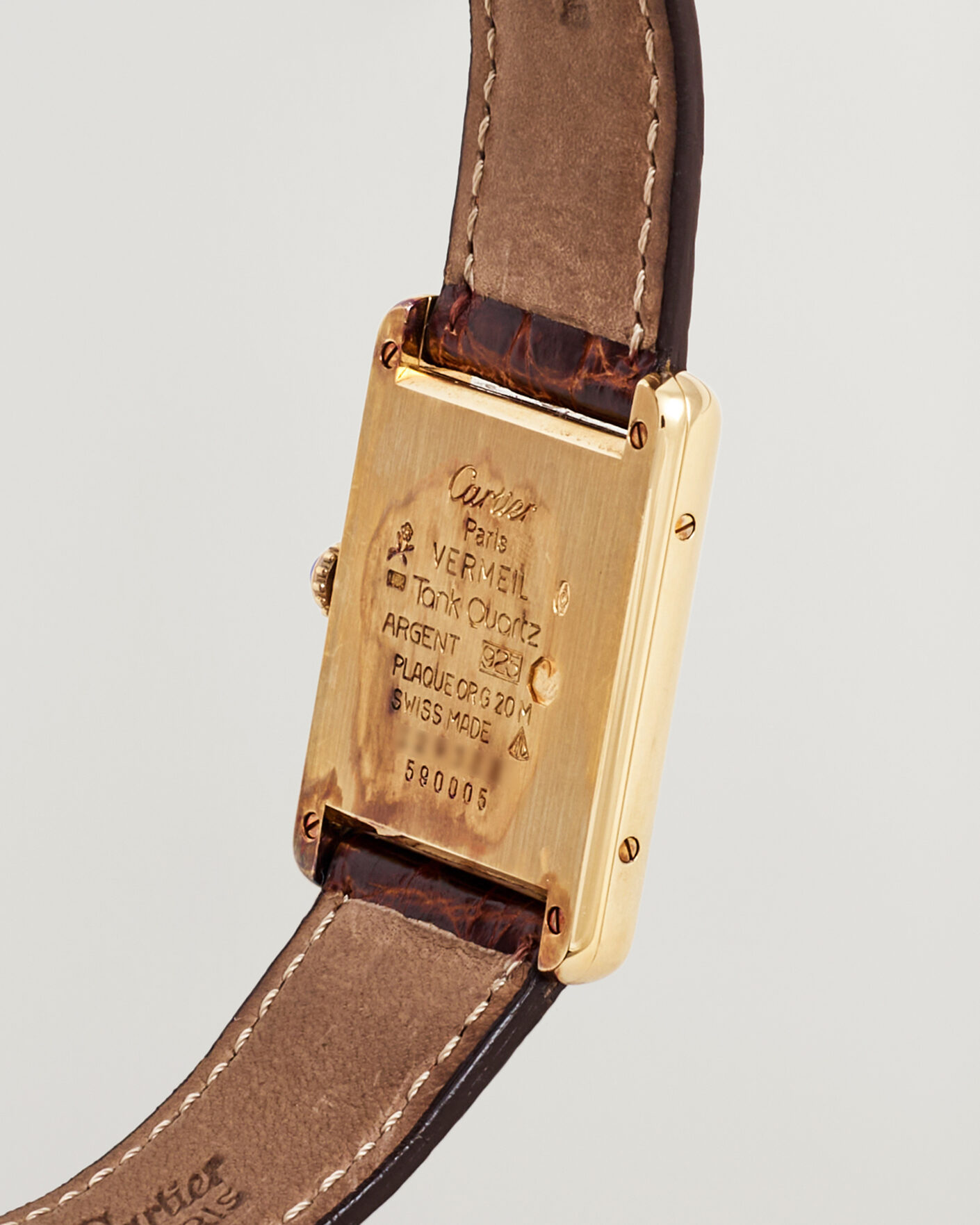 Herre | Pre-Owned & Vintage Watches | Cartier Pre-Owned | Tank Vermeil 