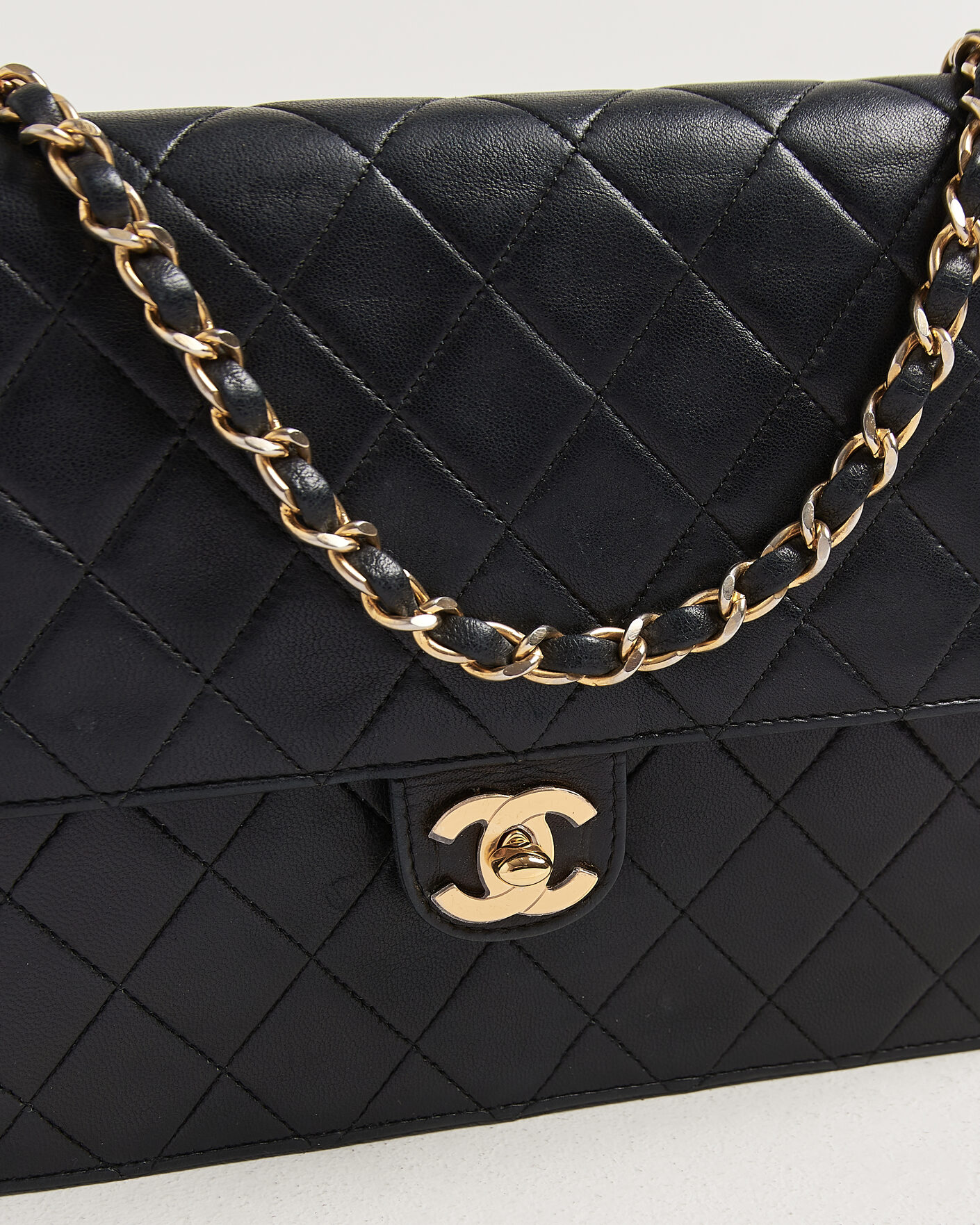 Herre | Pre-Owned & Vintage Bags | Chanel Pre-Owned | Single Flap Bag Black