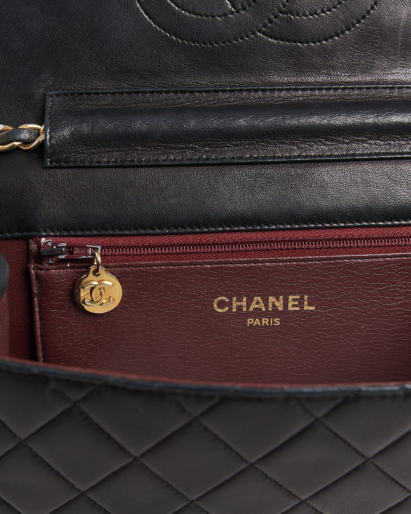 Herre | Pre-Owned & Vintage Bags | Chanel Pre-Owned | Single Flap Bag Black