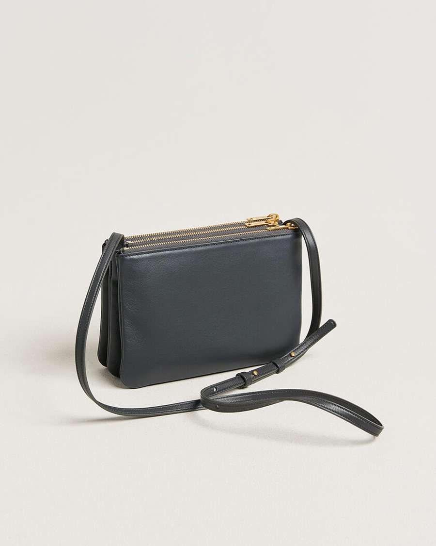 Herre | Pre-Owned & Vintage Bags | Celine Pre-Owned | Trio Bag Small Leather Grey