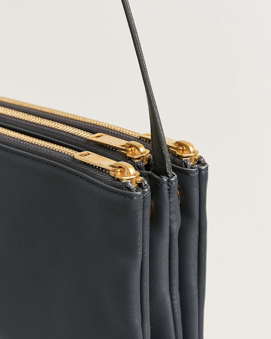 Herre | Pre-Owned & Vintage Bags | Celine Pre-Owned | Trio Bag Small Leather Grey