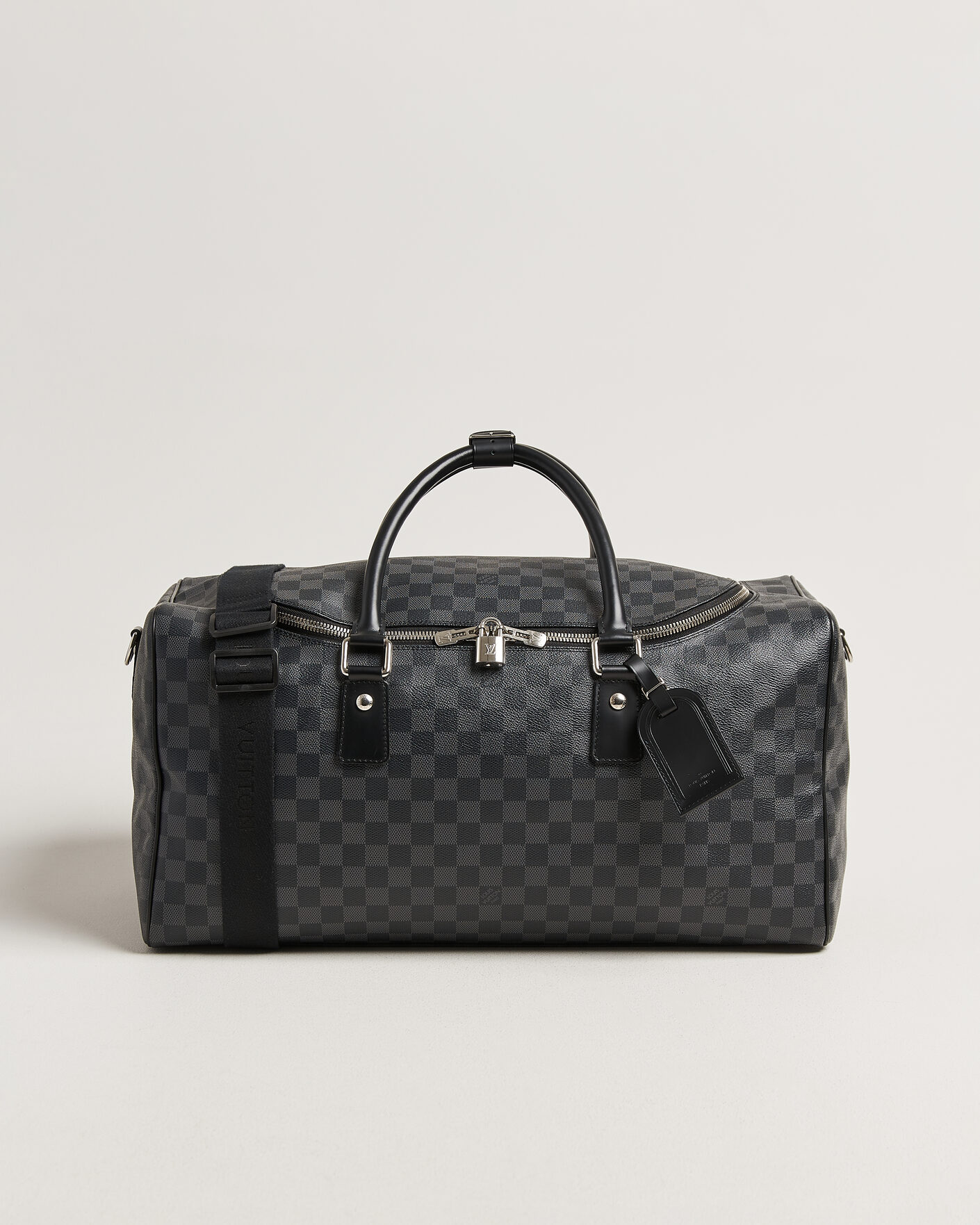 Herre | Pre-Owned & Vintage Bags | Louis Vuitton Pre-Owned | Roadster 50 Damier Graphite
