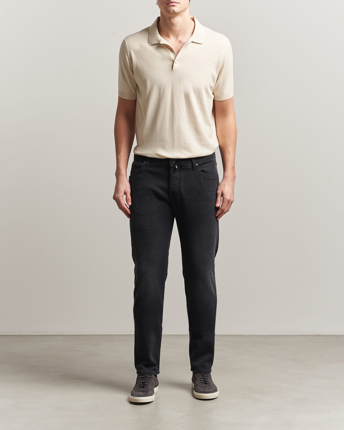 Herre | Jeans | Jacob Cohën | Nick Slim Fit Power Stretch Jeans Medium Black Wash