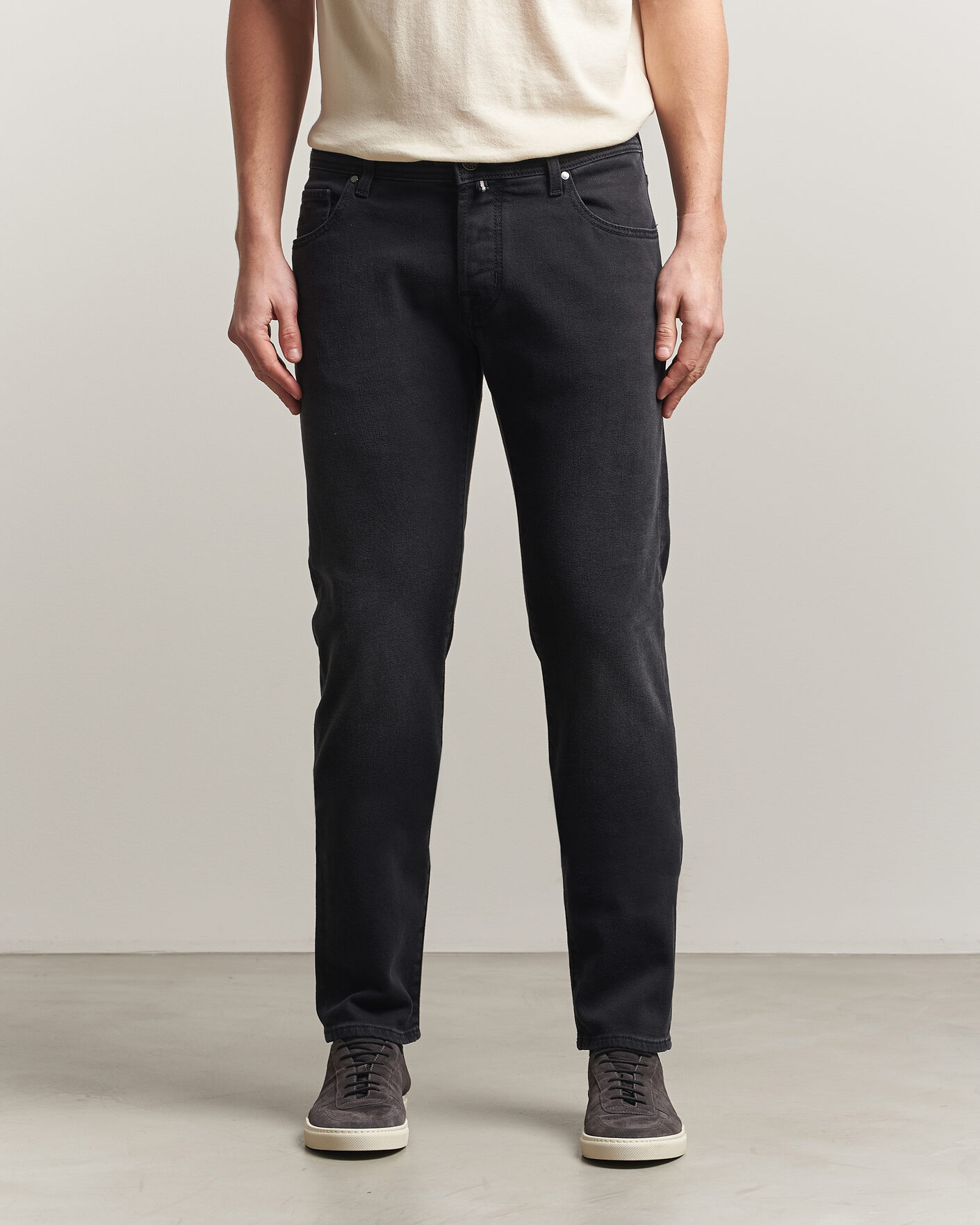 Herre | Jeans | Jacob Cohën | Nick Slim Fit Power Stretch Jeans Medium Black Wash