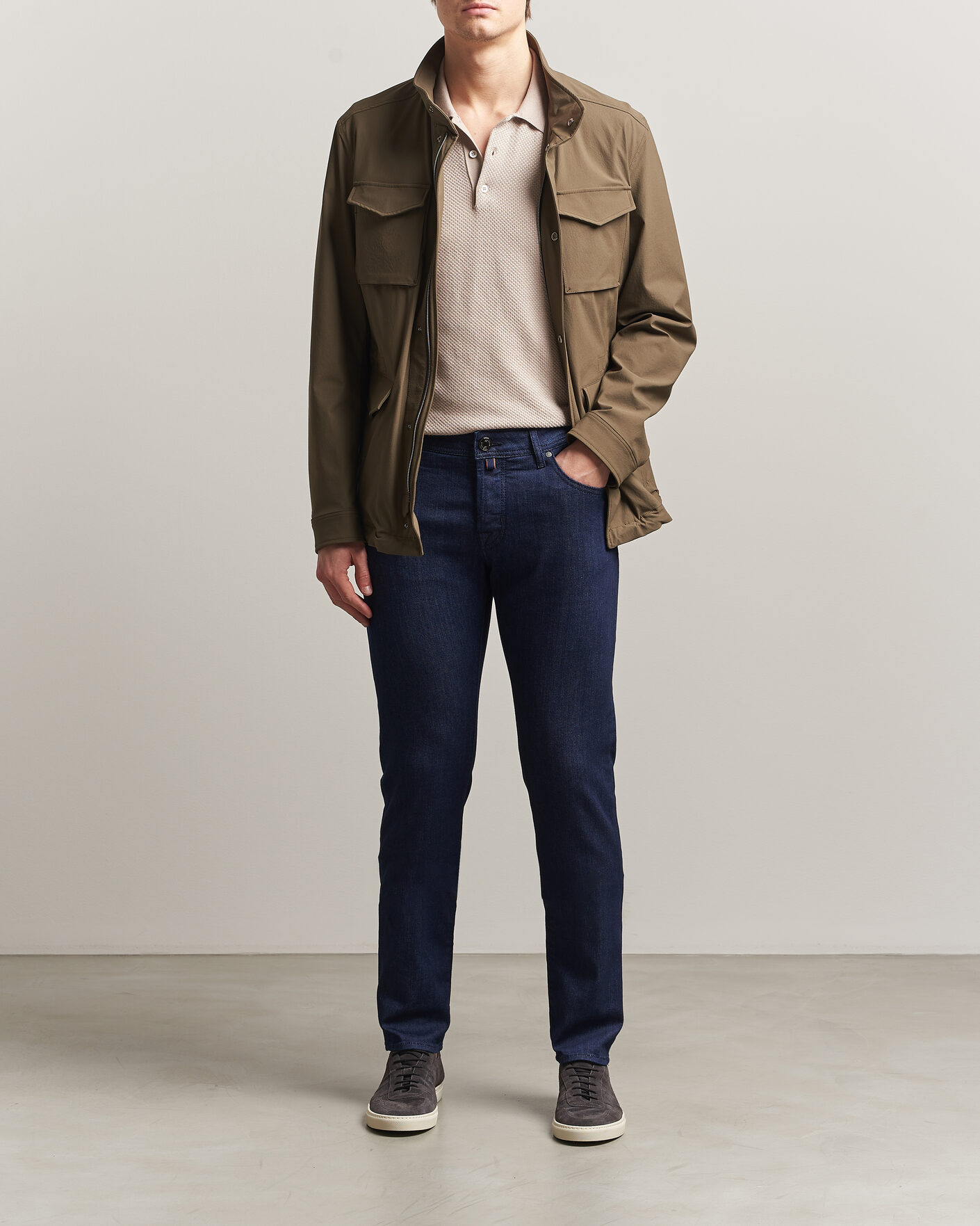 Herre | Jeans | Jacob Cohën | Nick Slim Fit Super Stretch Jeans Rinse Wash
