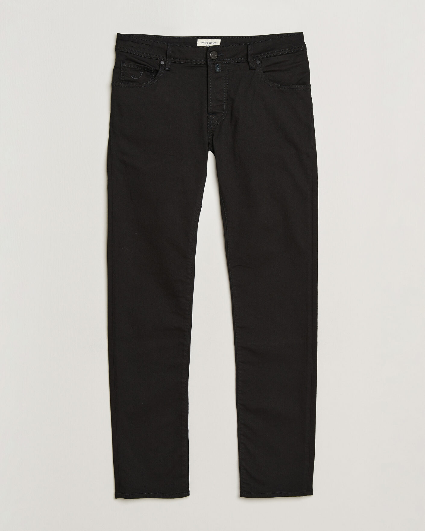 Herre | Bukser | Jacob Cohën | Nick Slim Fit Stretch Stay Black Jeans Rinse Wash