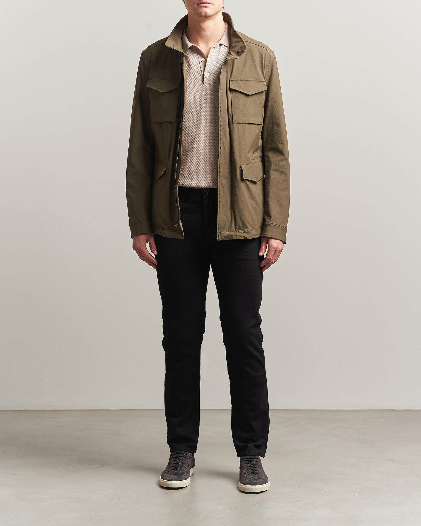 Herre | Bukser | Jacob Cohën | Nick Slim Fit Stretch Stay Black Jeans Rinse Wash