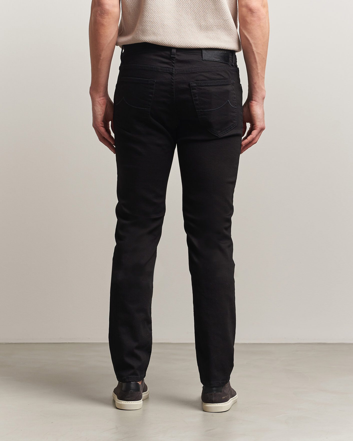 Herre | Jeans | Jacob Cohën | Nick Slim Fit Stretch Stay Black Jeans Rinse Wash