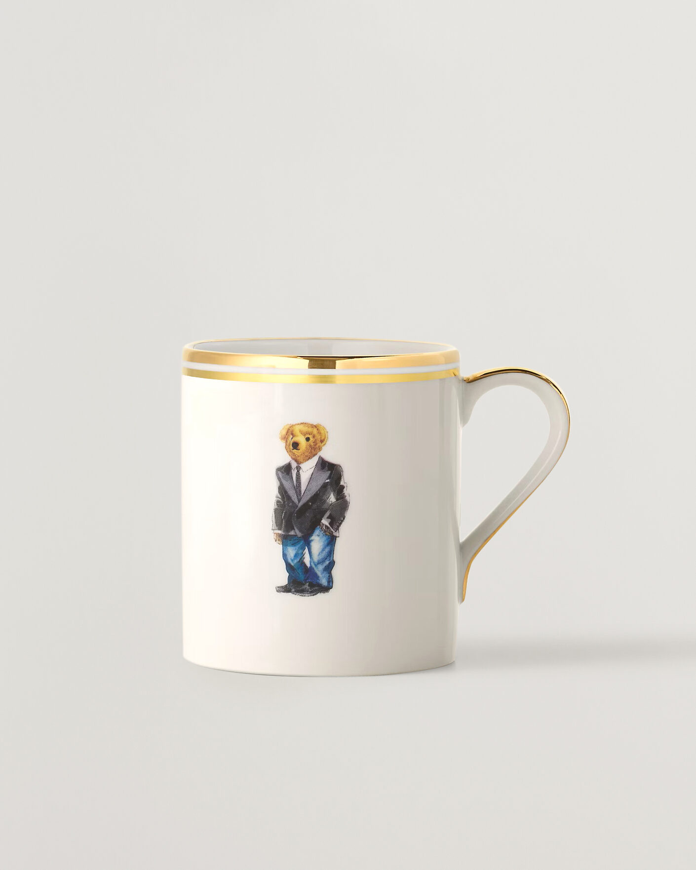 Herre | Til hjemmet | Ralph Lauren Home | Wilshire Tuxedo Bear Mug Set White/Gold