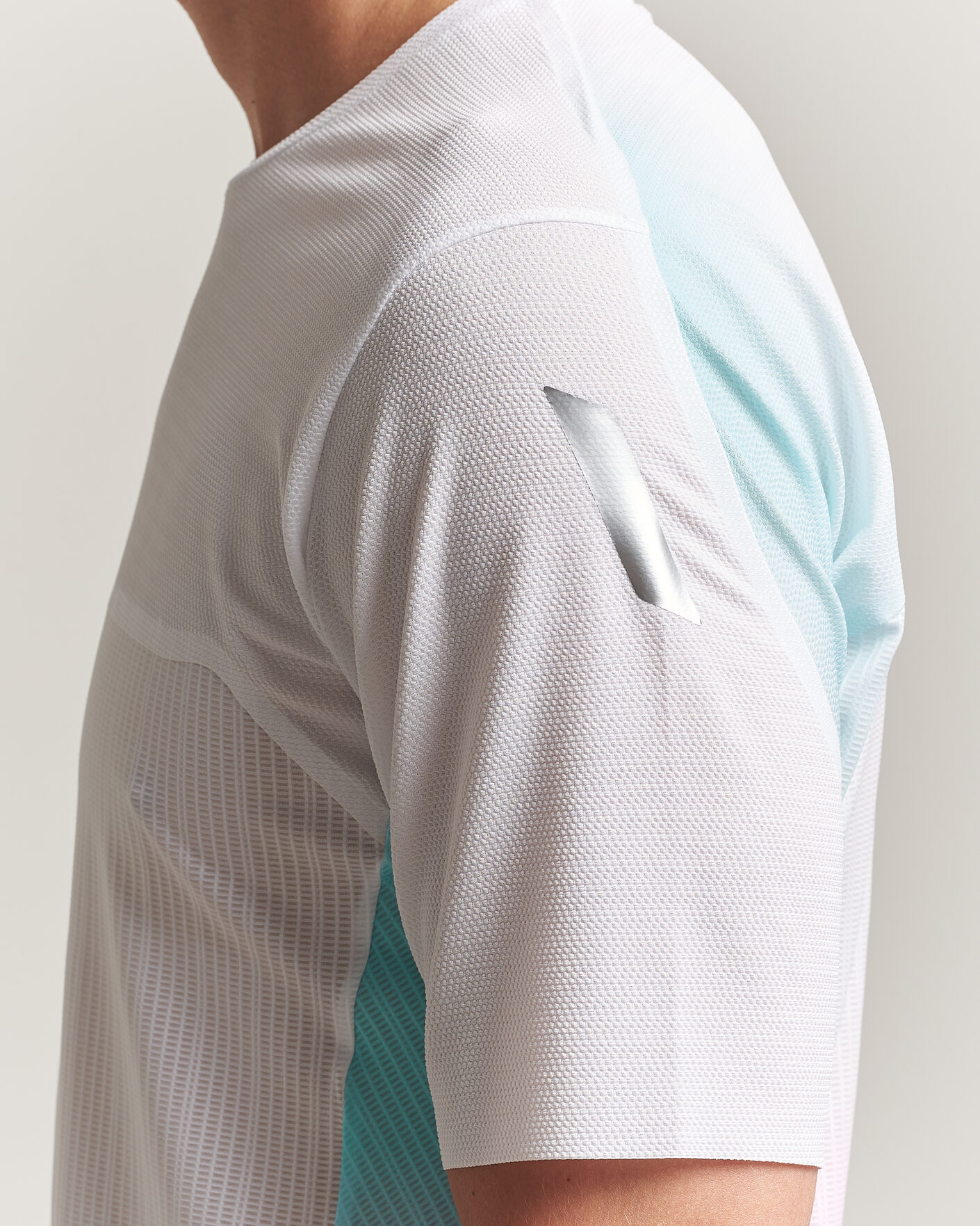 Herre | T-Shirts | SOAR Running | Hot Weather Tee White/Blue