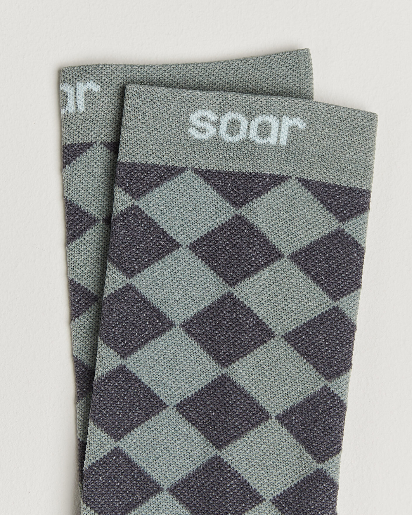 Herre | Undertøy | SOAR Running | Diamond Crew Sock Dark Grey