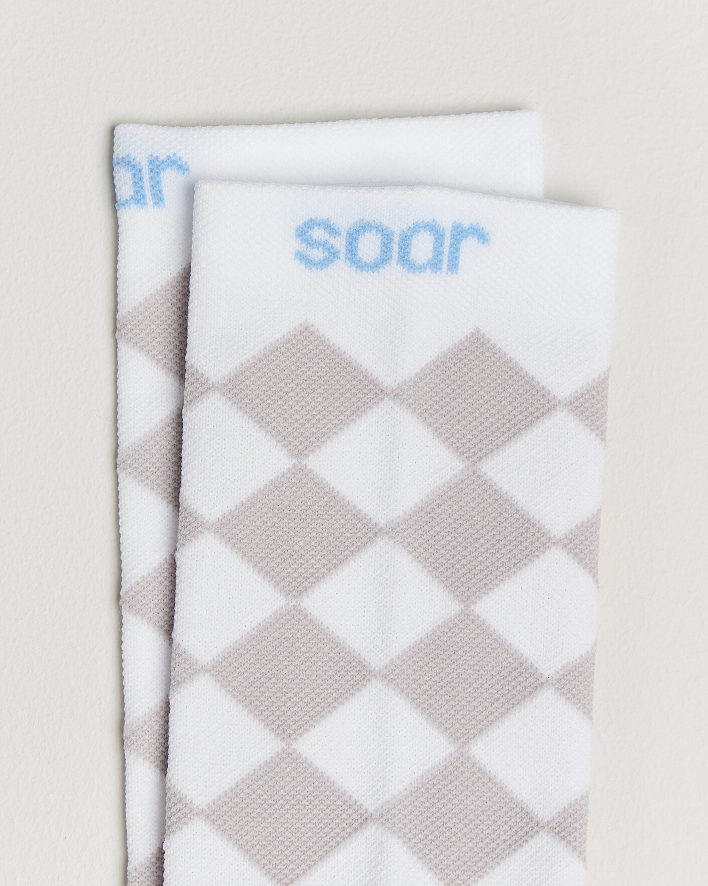Herre | Undertøy | SOAR Running | Diamond Crew Sock White/Grey