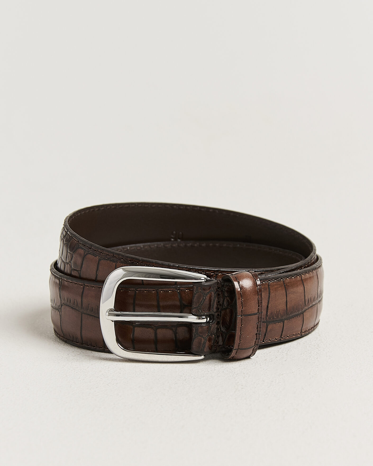 Herre | Belter | Anderson's | Embossed Western Leather Belt Tan