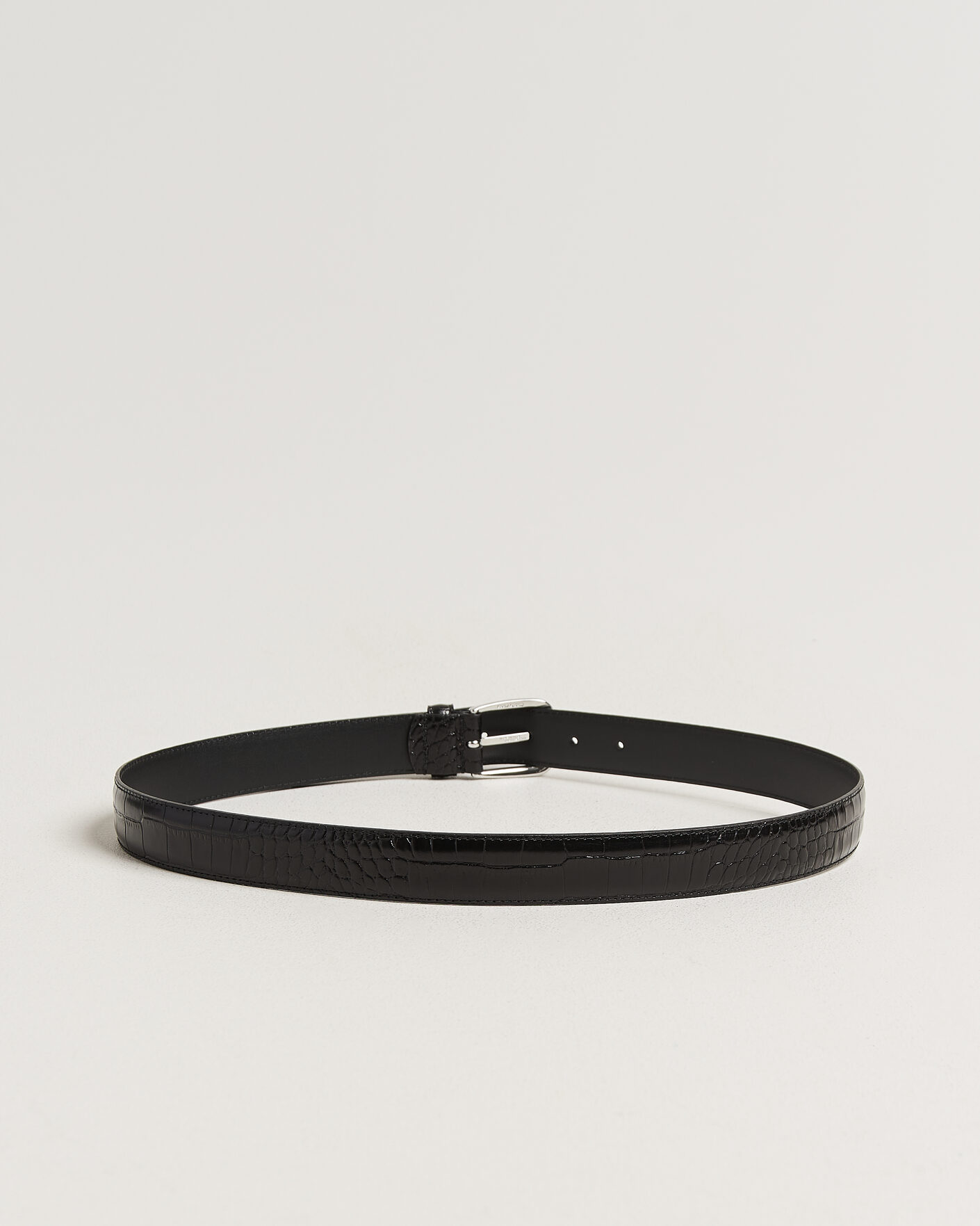 Herre | Belter | Anderson's | Embossed Western Leather Belt Black