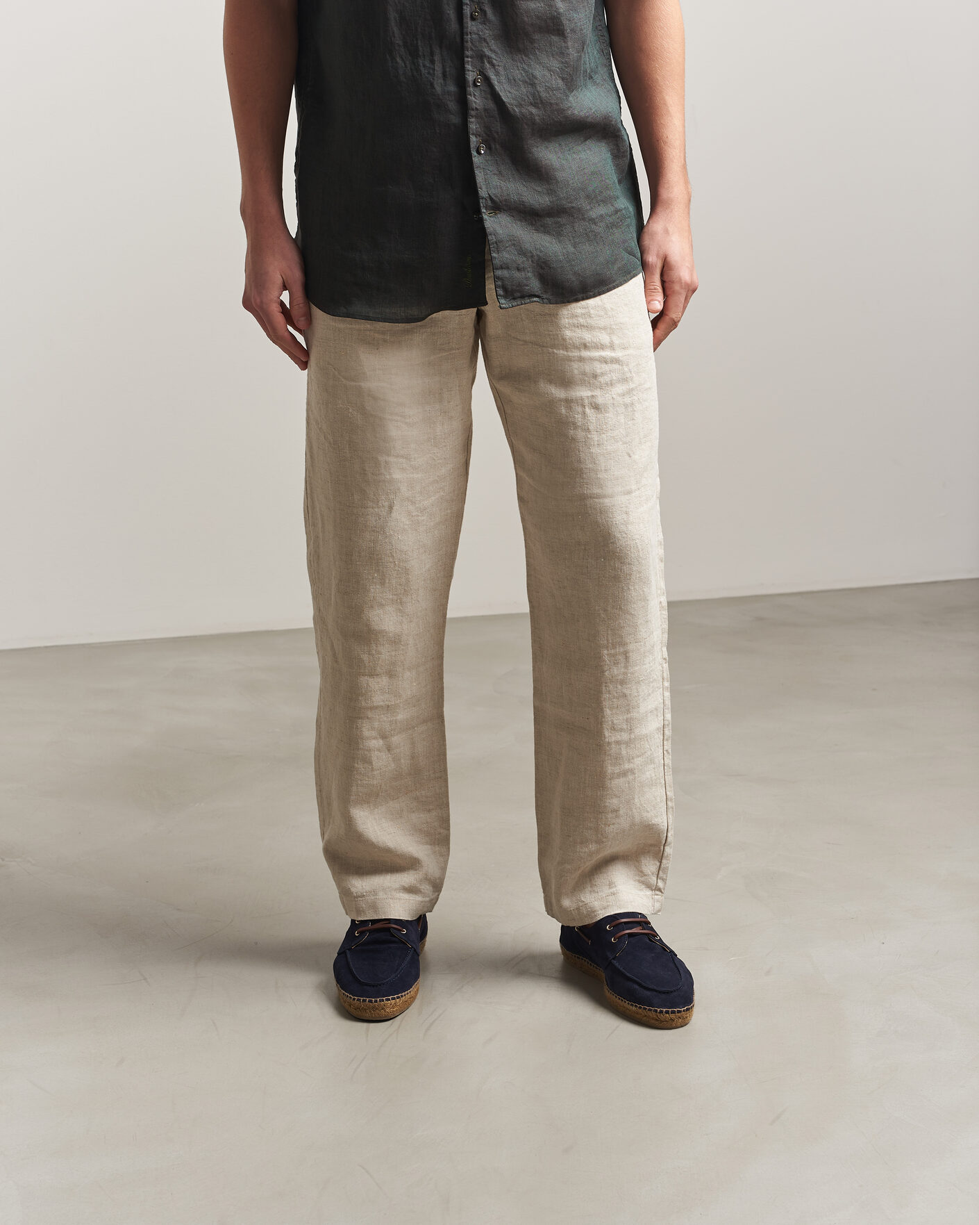 Herre | Espadrillos | Castañer | Nemo Casual Suede Boat Shoe Azul Oscuro