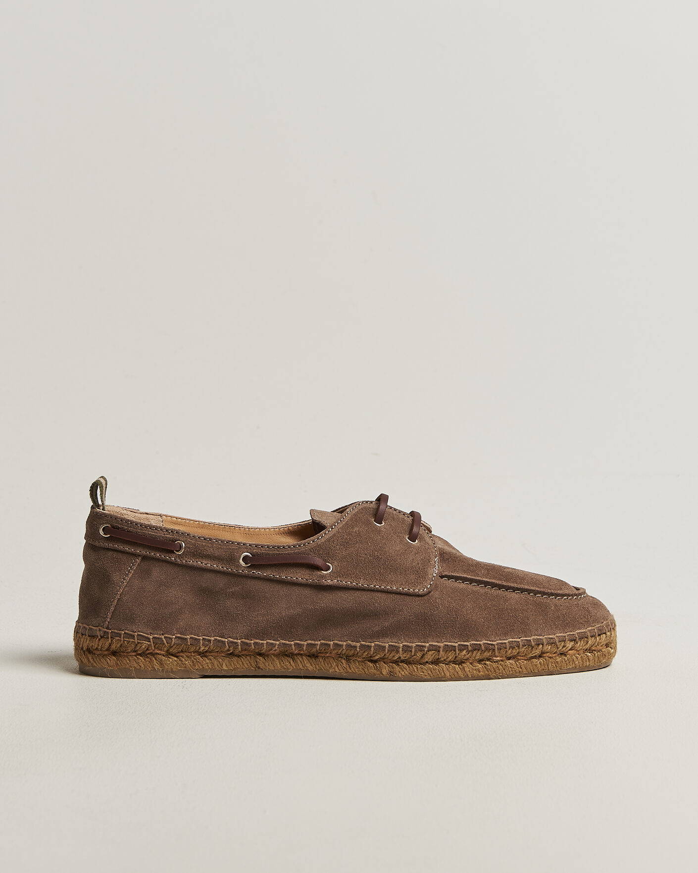 Herre | Espadrillos | Castañer | Nemo Casual Suede Boat Shoe Topo