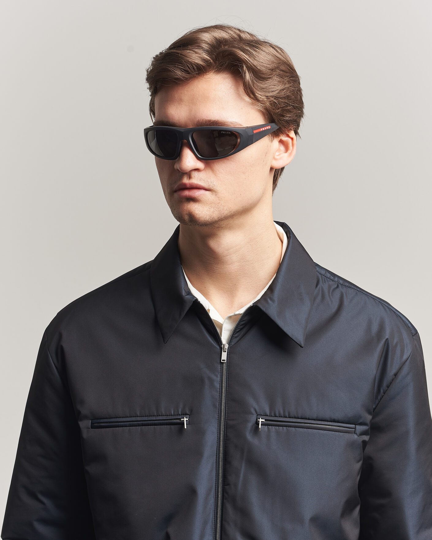 Herre | Solbriller | Prada Linea Rossa | 0PS B03S Sunglasses Matte Black