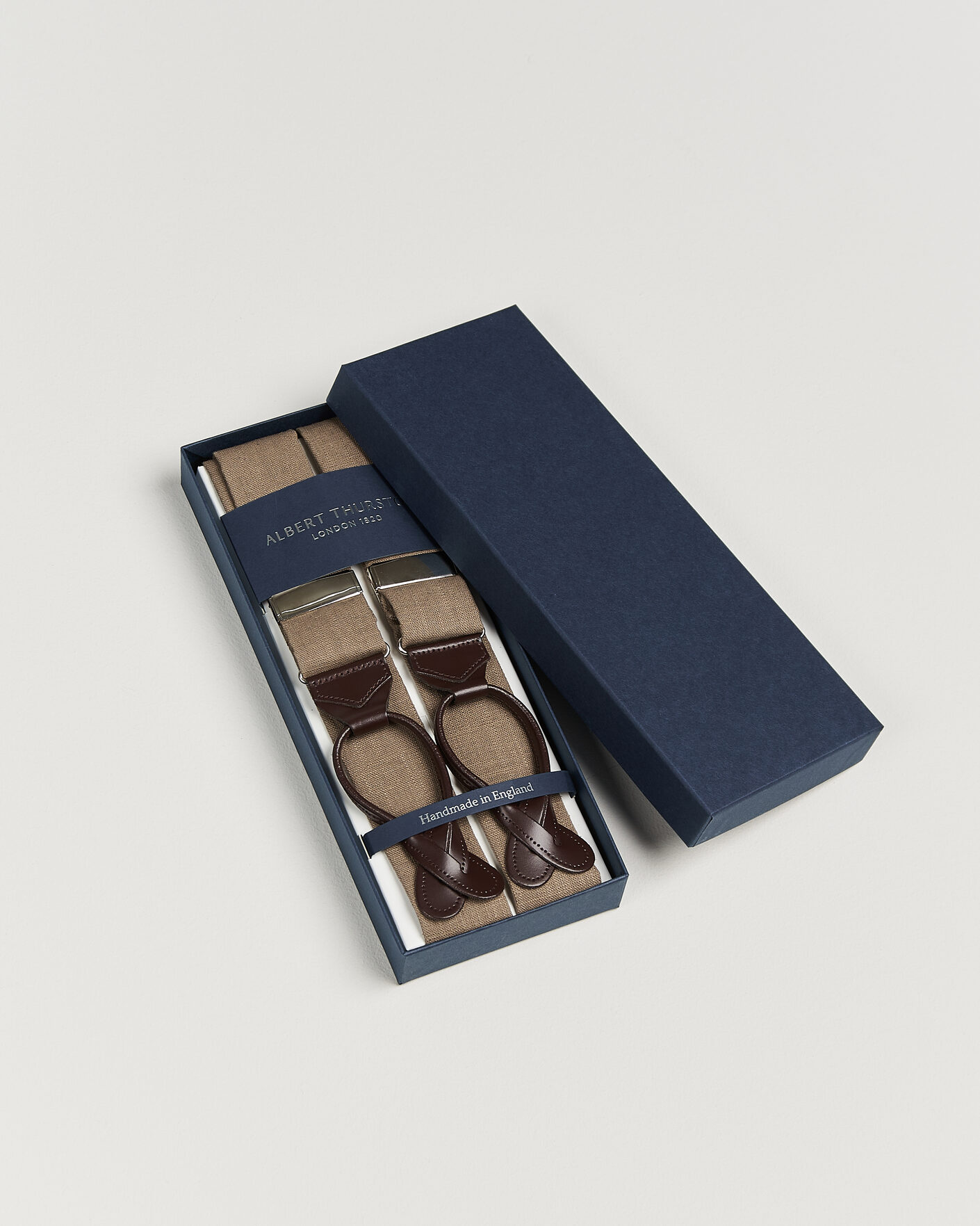 Herre | Bukseseler | Albert Thurston | Linen Braces Acorn Brown