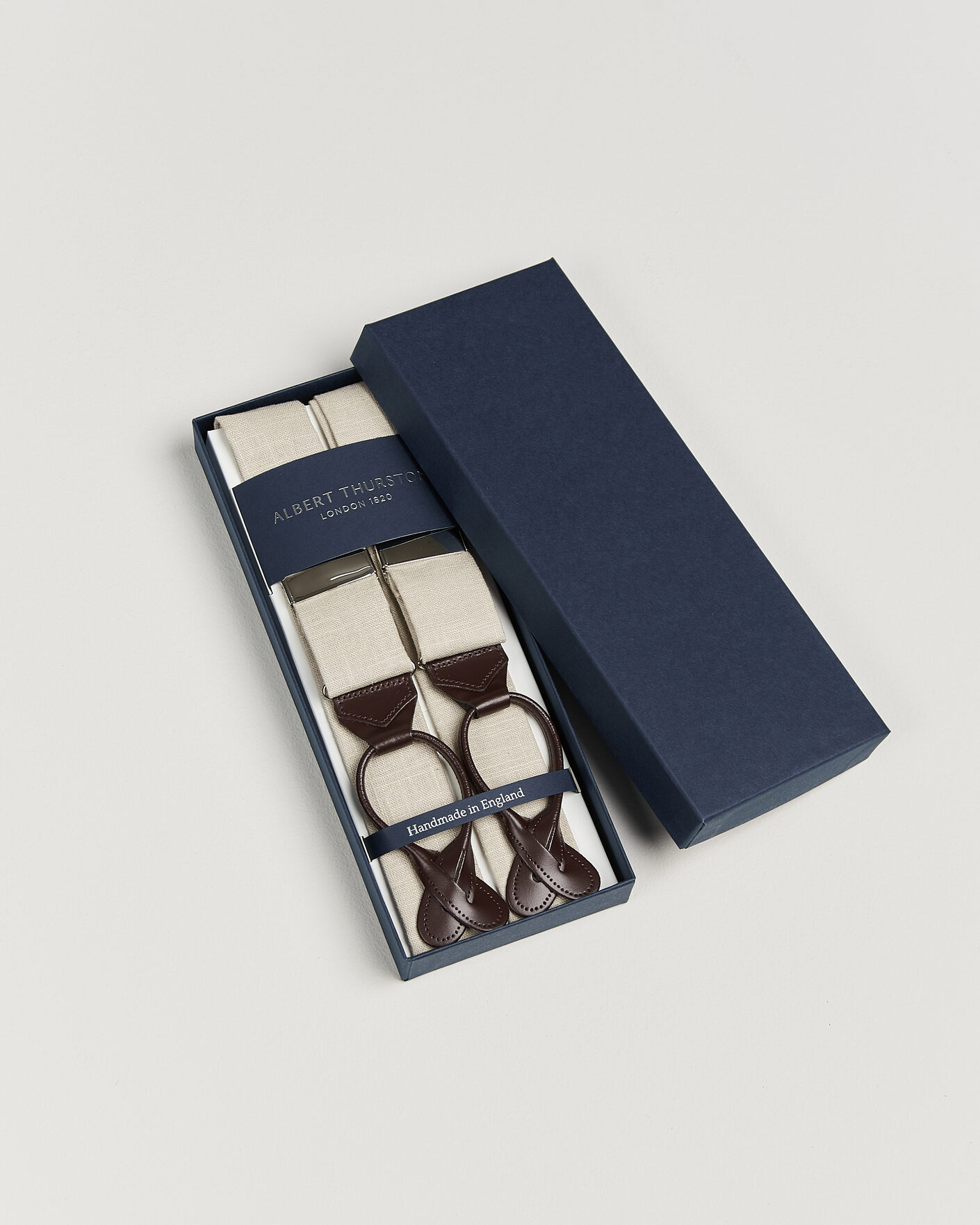 Herre | Bukseseler | Albert Thurston | Linen Braces Natural