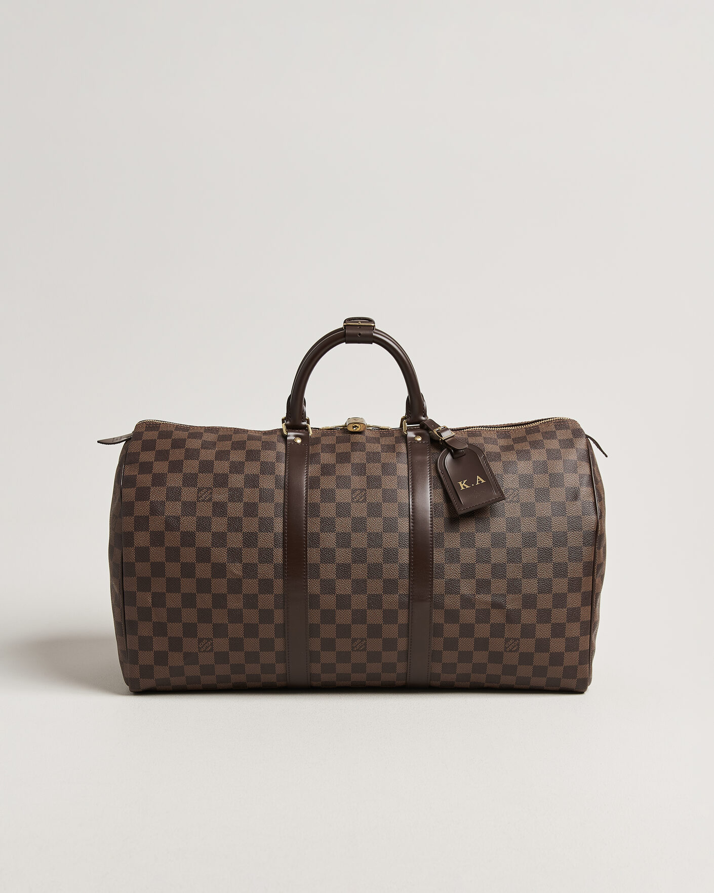 Herre | Pre-Owned & Vintage Bags | Louis Vuitton Pre-Owned | Keepall 50 Damier Ebene
