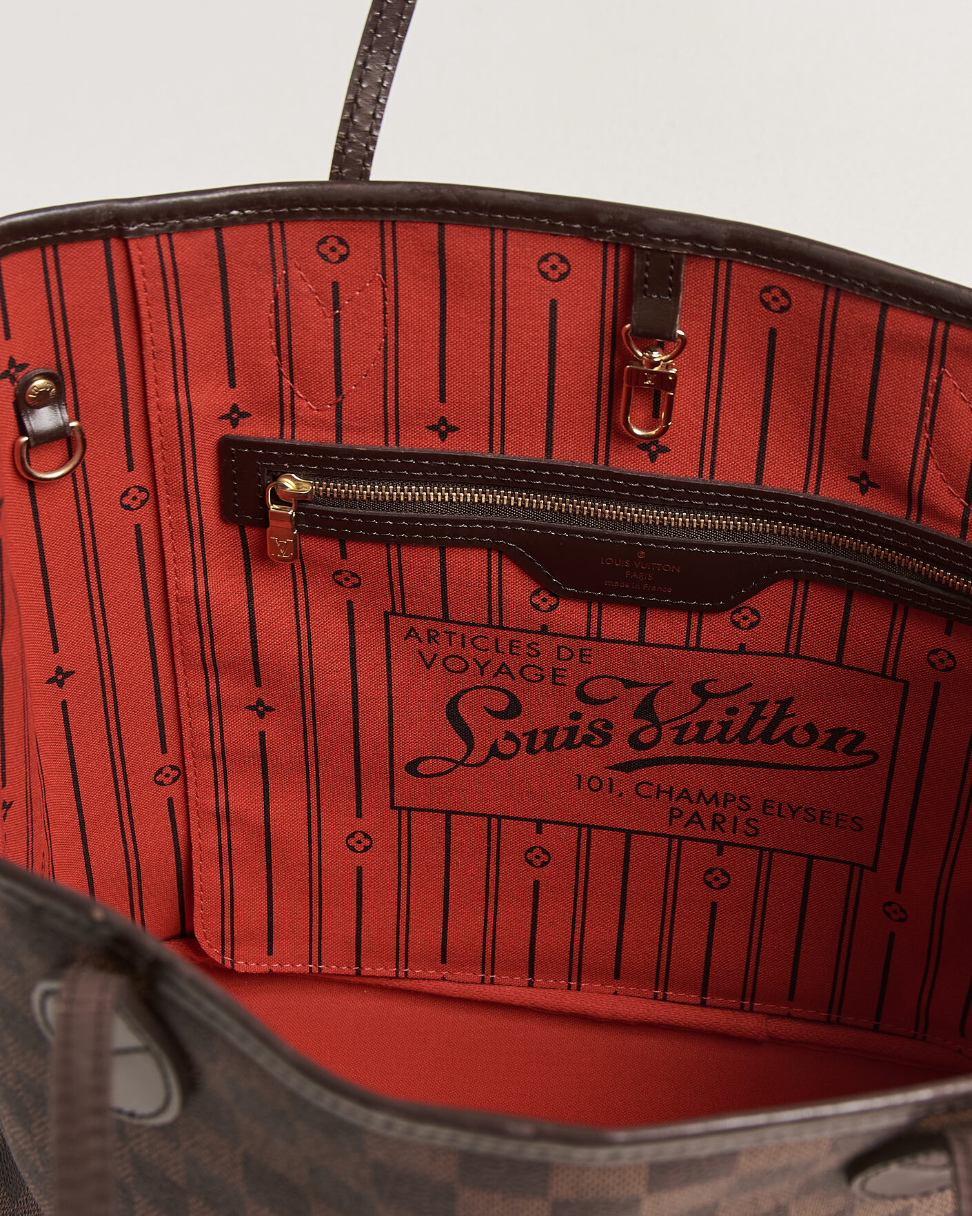 Herre | Pre-Owned & Vintage Bags | Louis Vuitton Pre-Owned | Neverfull MM Damier Ebene