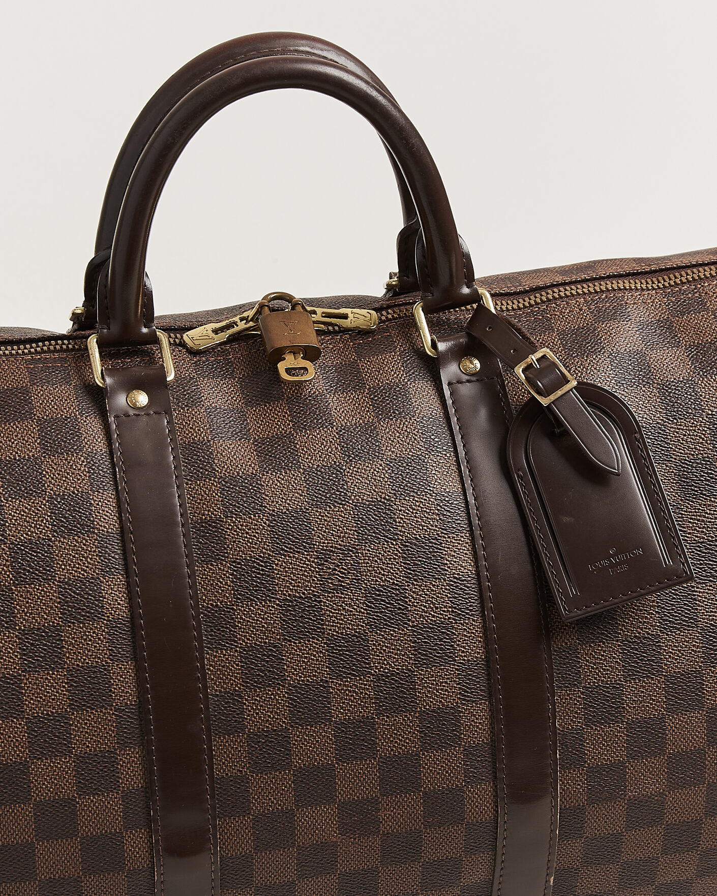 Herre | Pre-Owned & Vintage Bags | Louis Vuitton Pre-Owned | Keepall 50 Damier Ebene