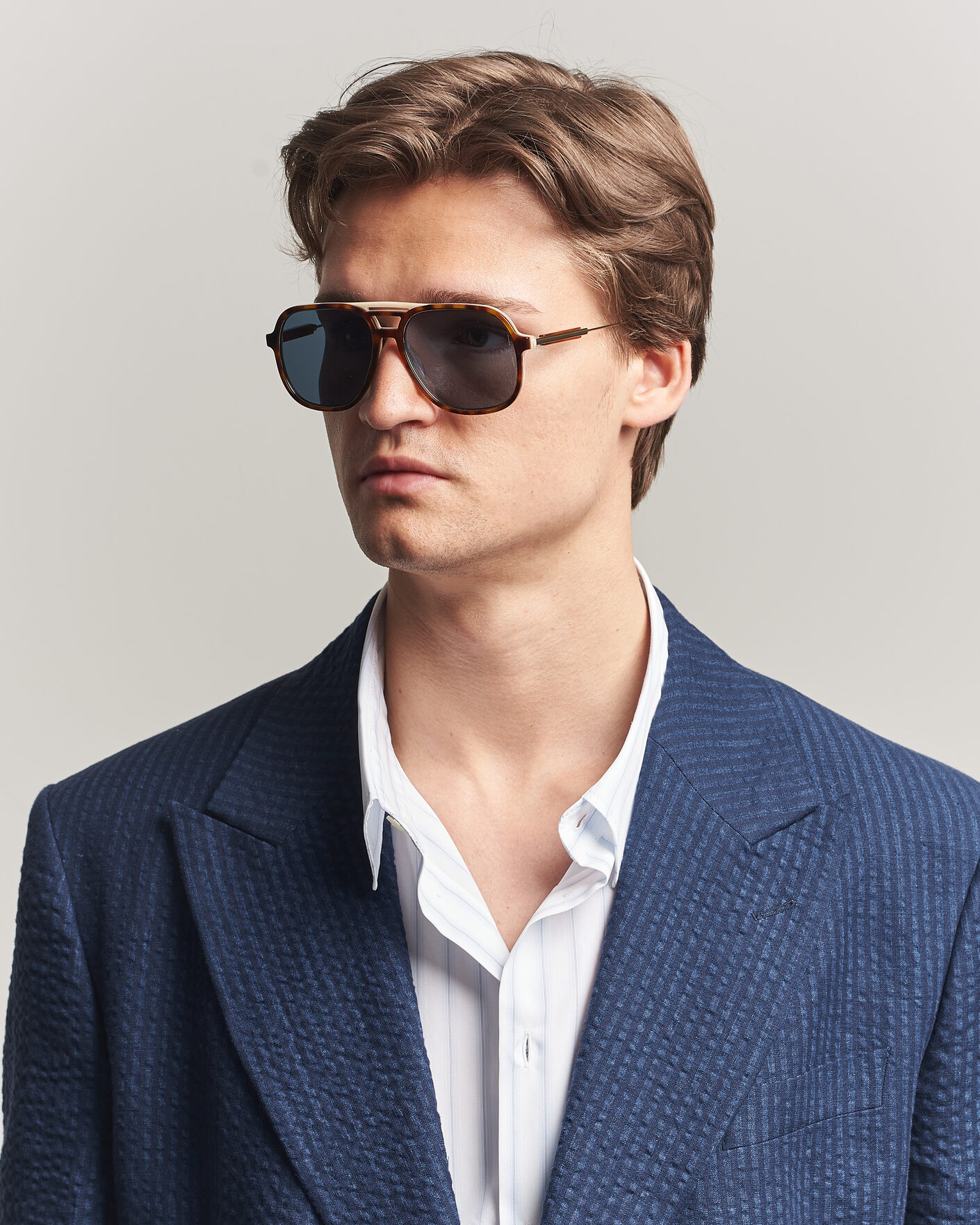 Herre | Solbriller | Brunello Cucinelli | 0BC4022S Sunglasses Havana Sigaro