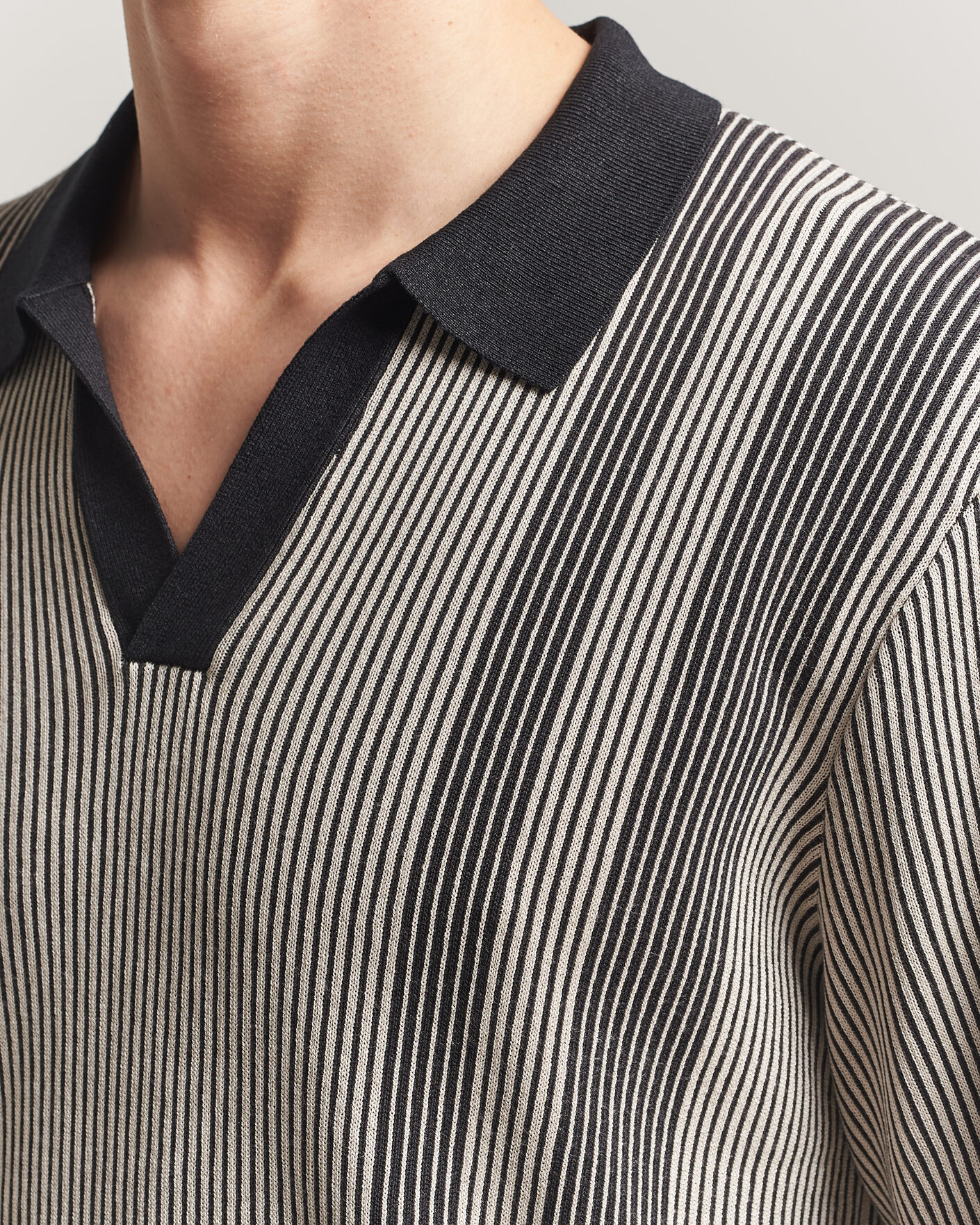 Herre | Pikéer | J.Lindeberg | Sal Knitted Polo Moonbeam