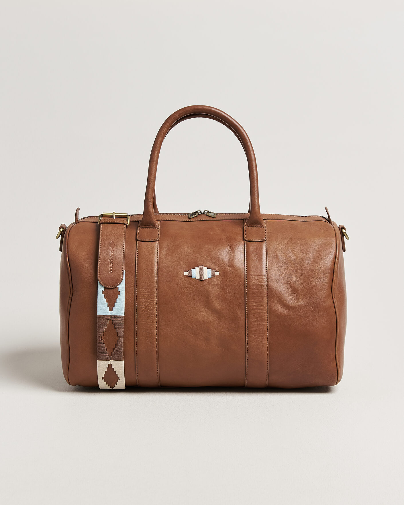 Herre | Vesker | Pampeano | Varon Small Leather Weekend Bag Tan