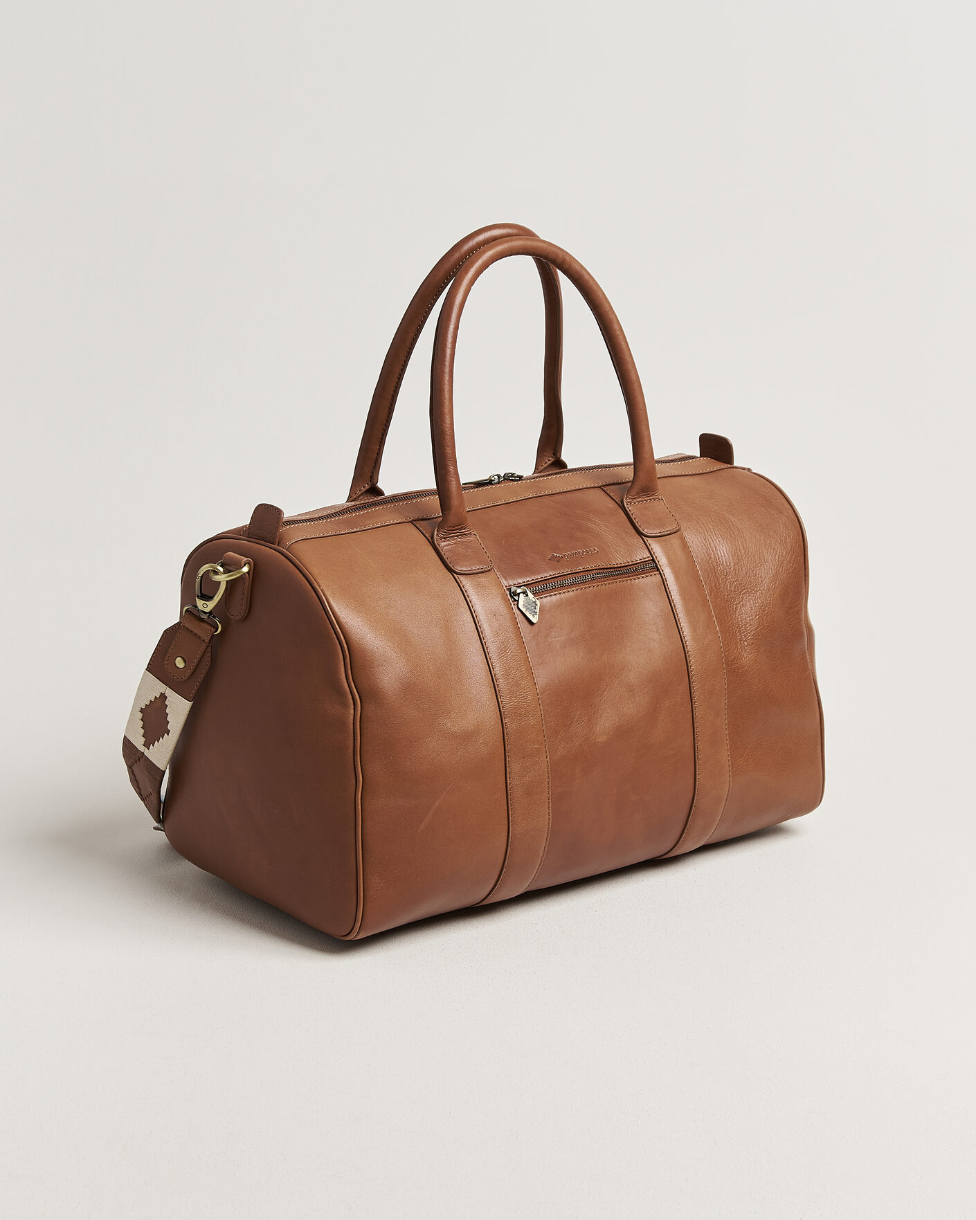 Herre | Vesker | Pampeano | Varon Small Leather Weekend Bag Tan
