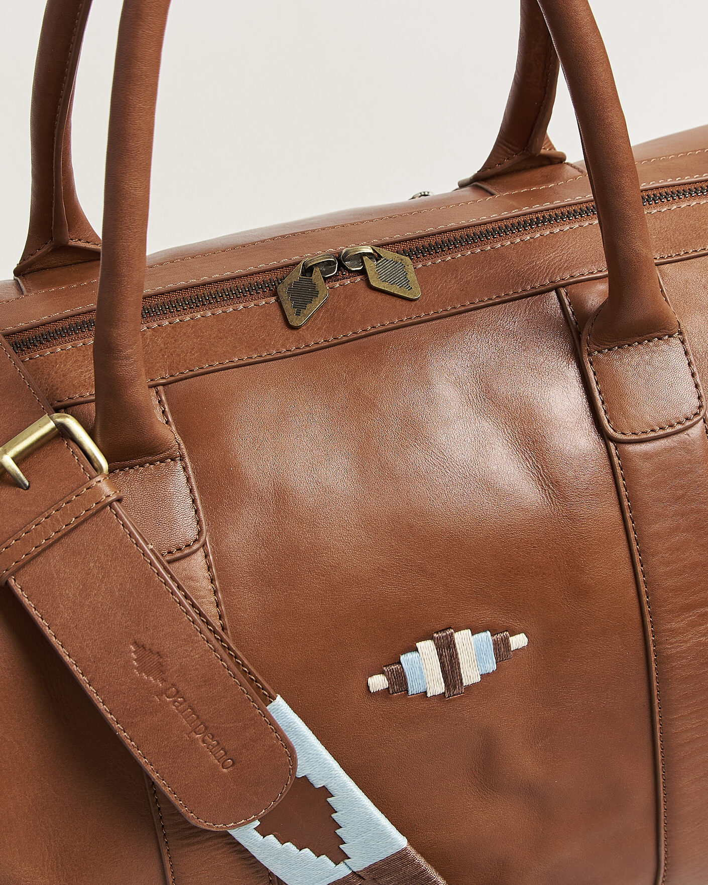 Herre | Vesker | Pampeano | Varon Small Leather Weekend Bag Tan