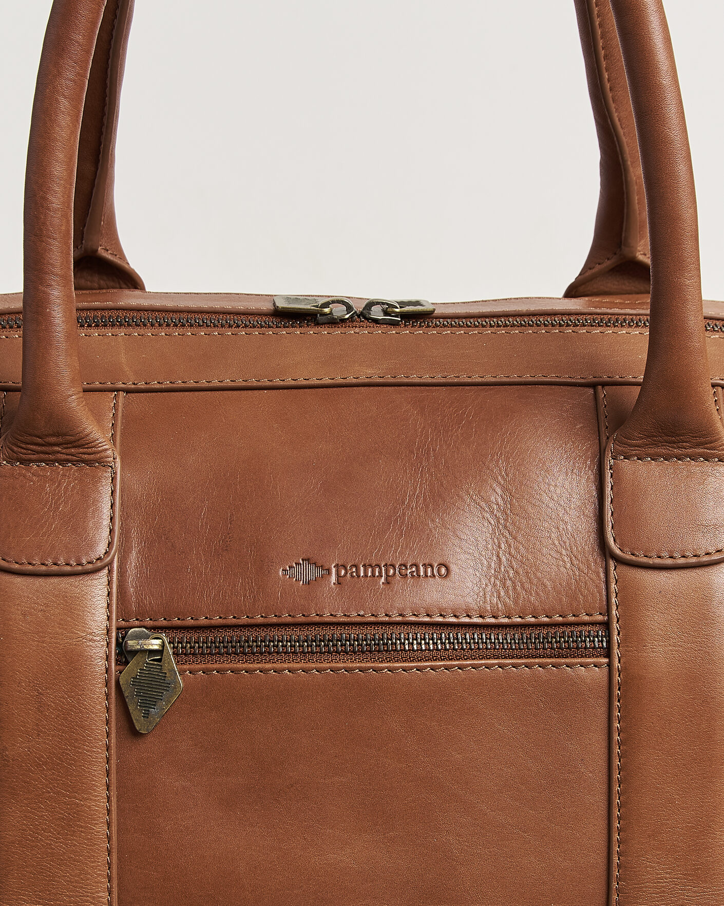 Herre | Vesker | Pampeano | Varon Small Leather Weekend Bag Tan