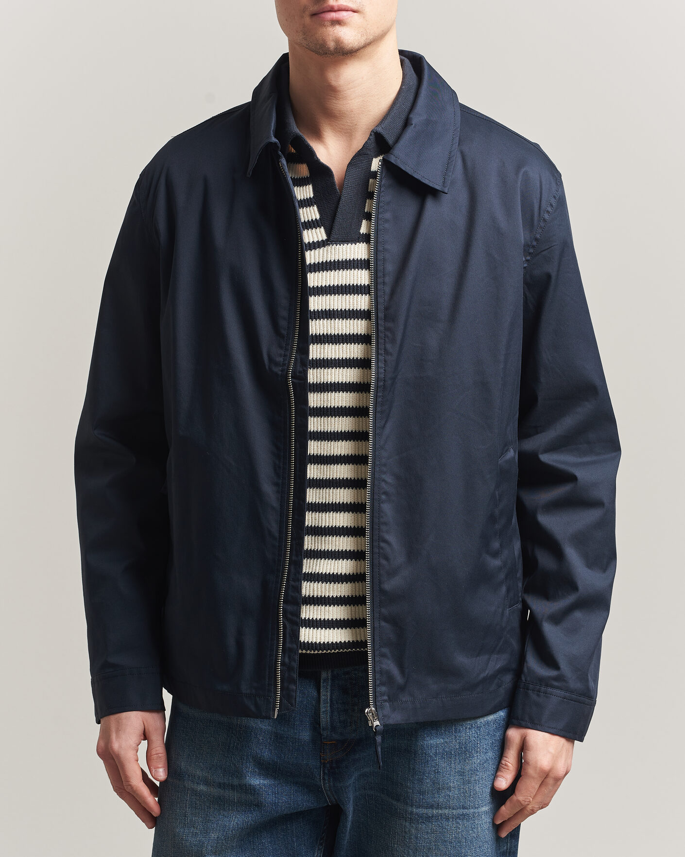 Herre | Jakker | A Day's March | Garland Cotton Jacket Navy