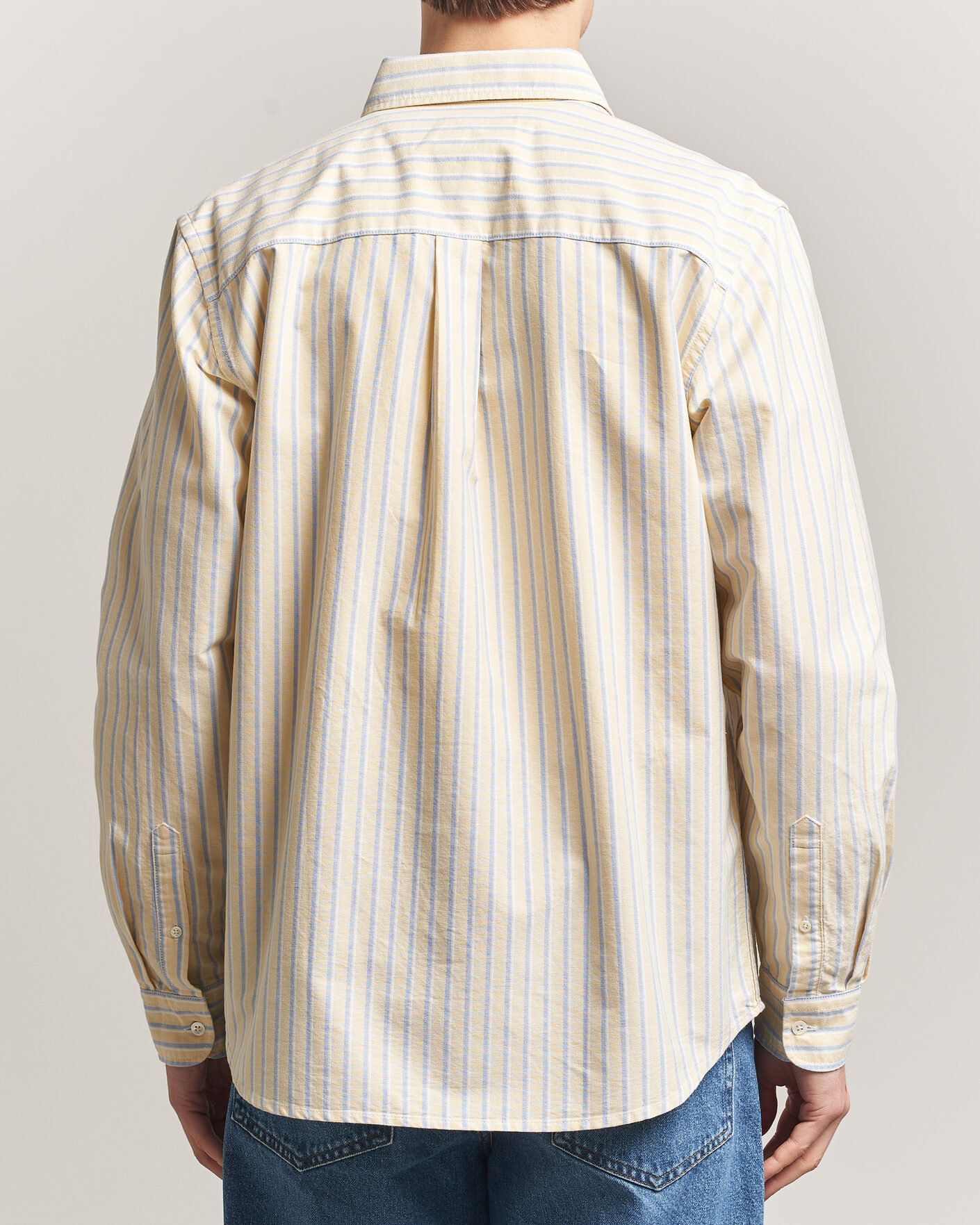 Herre | Skjorter | A Day's March | Original Oxford Shirt Yellow Multi