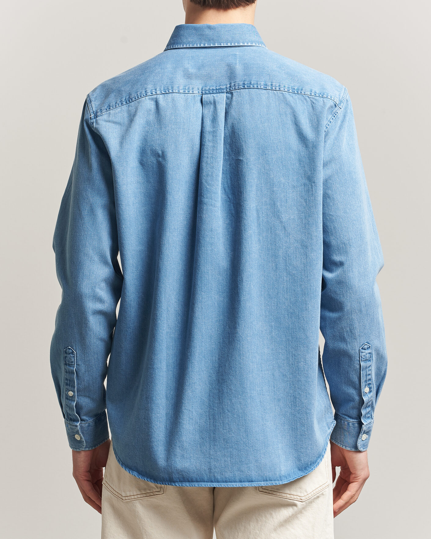 Herre | Skjorter | A Day's March | Original Denim Shirt Light Blue