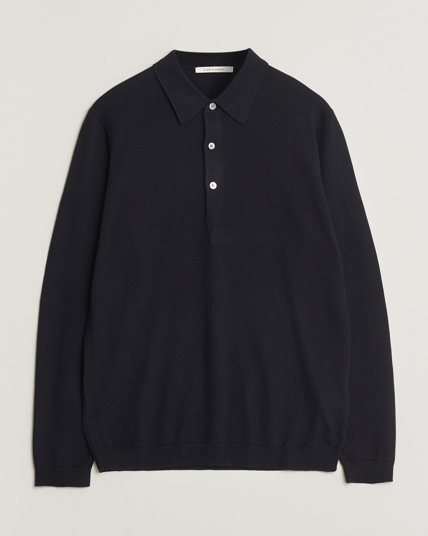 Herre | Gensere | A Day's March | Ambroz Merino Polo Navy