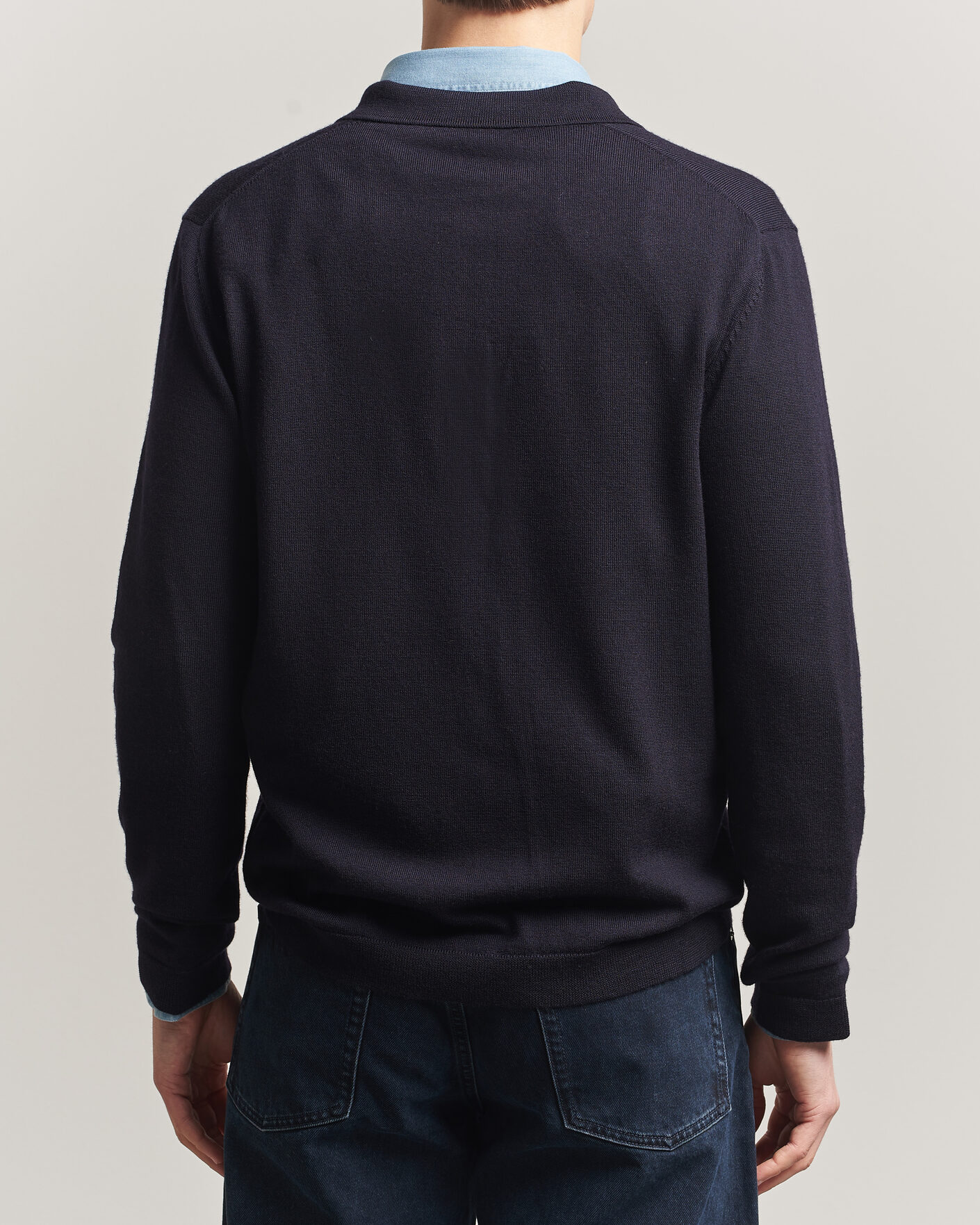 Herre | Gensere | A Day's March | Ambroz Merino Polo Navy