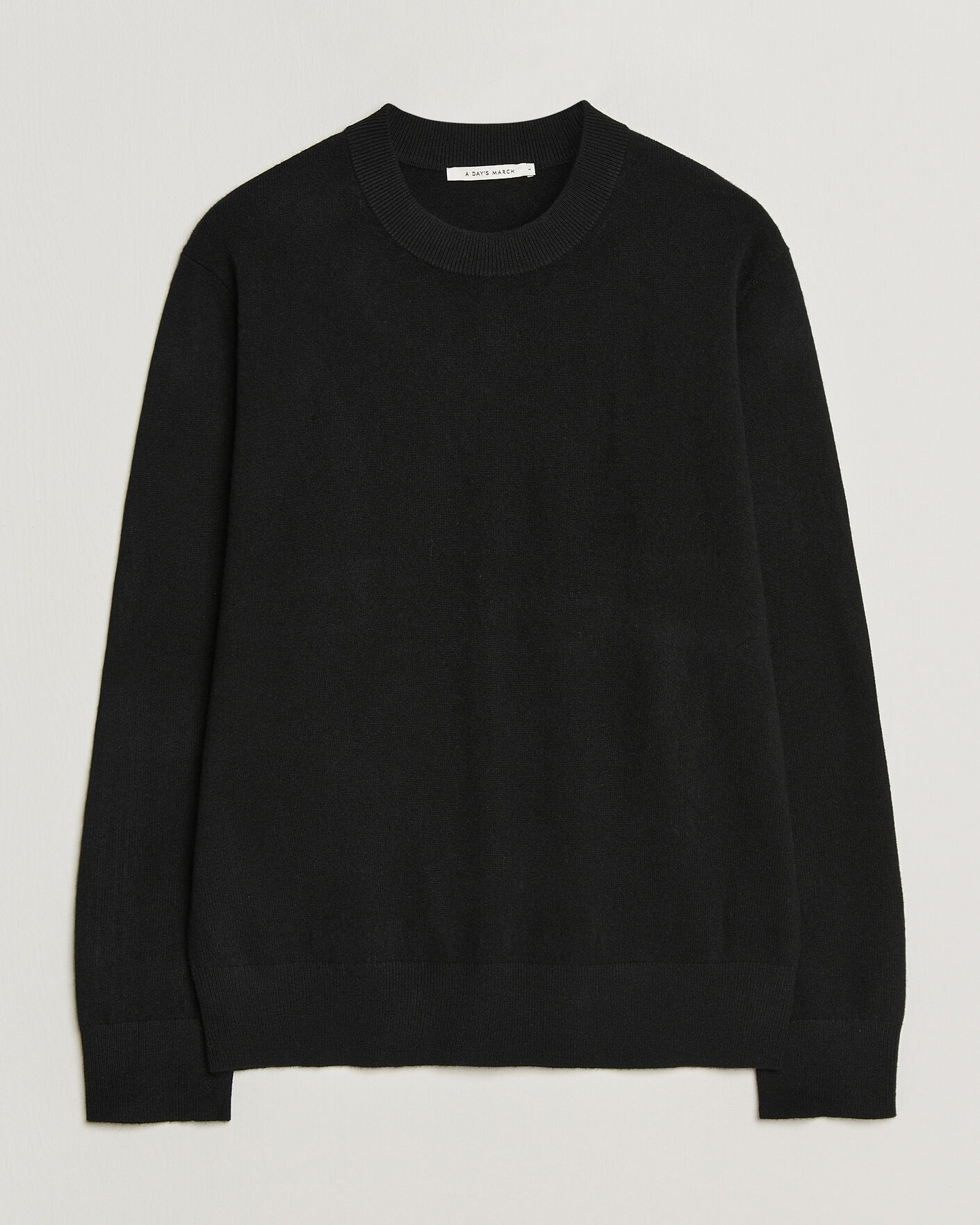 Herre | Gensere | A Day's March | Marlow Cashmere Blend Sweater Black