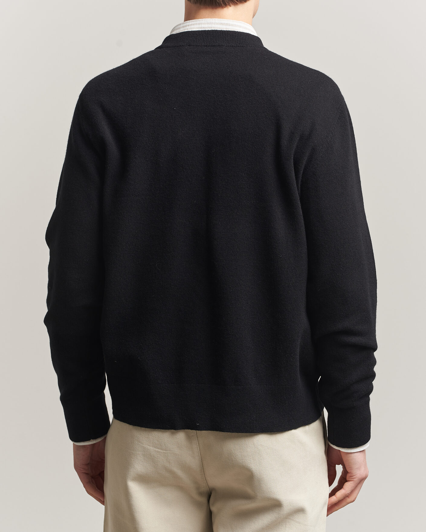 Herre | Gensere | A Day's March | Marlow Cashmere Blend Sweater Black