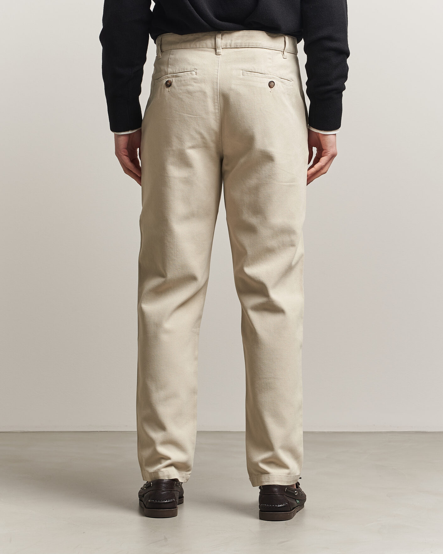 Herre | Bukser | A Day's March | Miller Cotton Lyocell Trousers Light Khaki