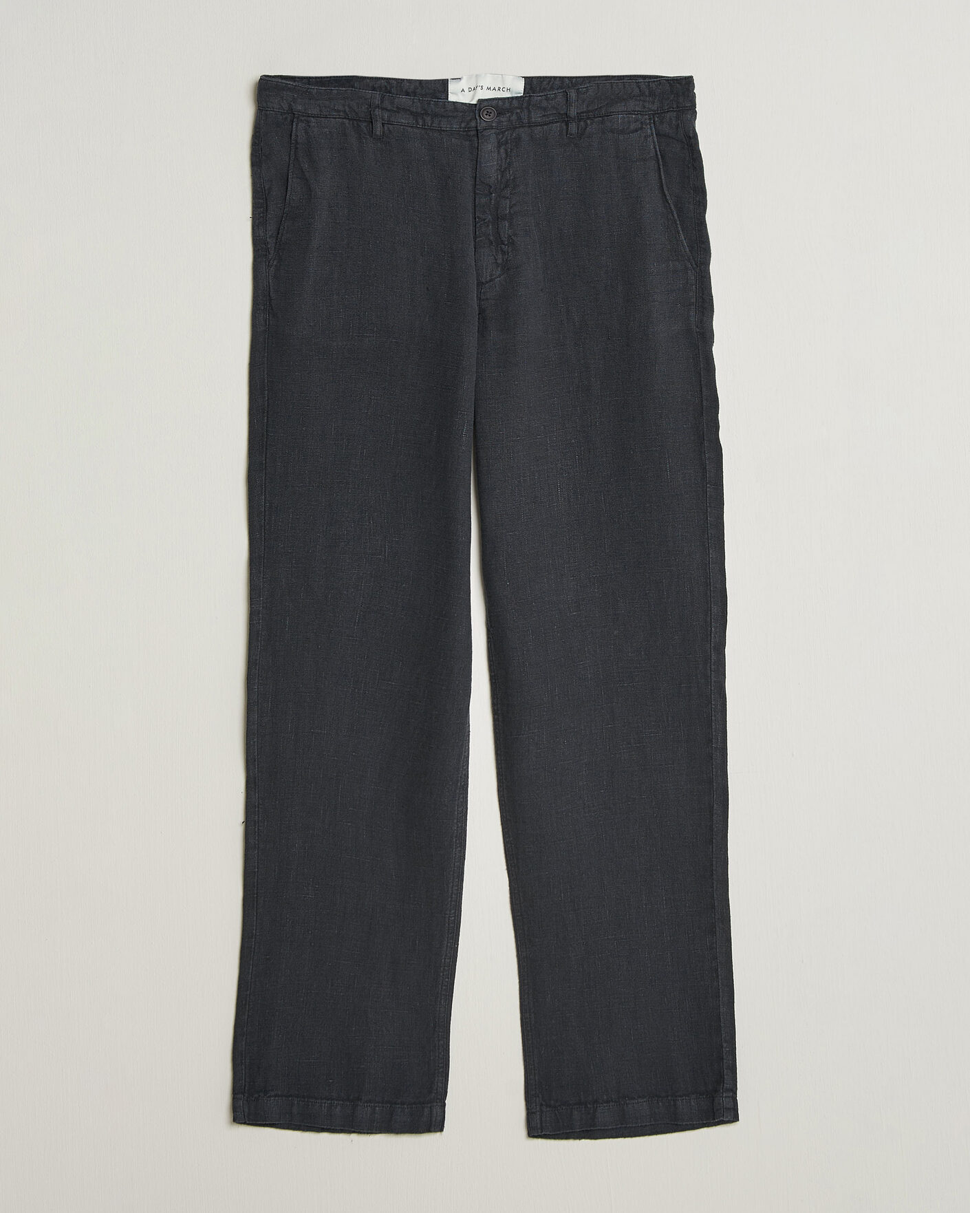 Herre | Bukser | A Day's March | Redwood Linen Trousers Black
