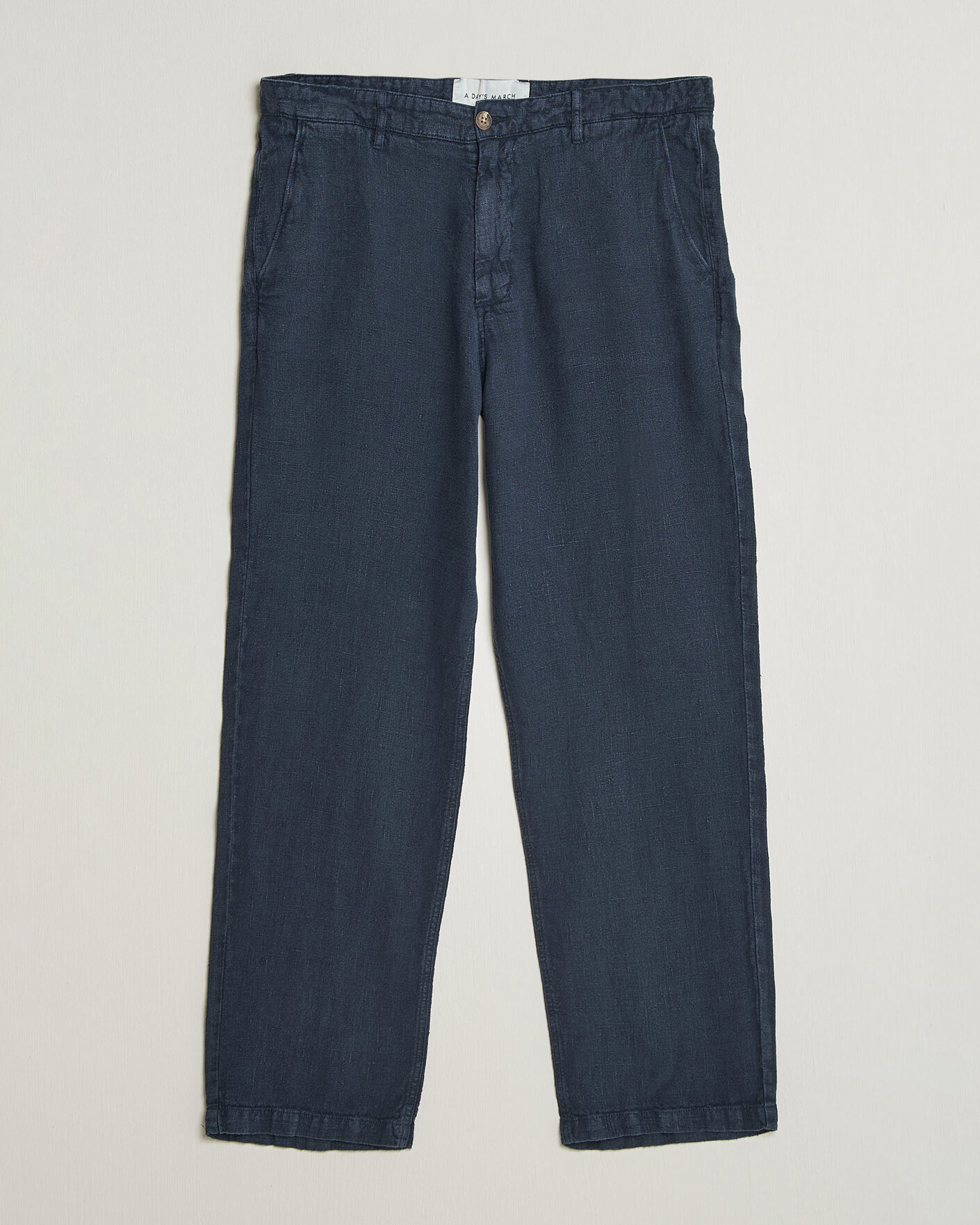 Herre | Nytt i butikken | A Day's March | Redwood Linen Trousers Navy