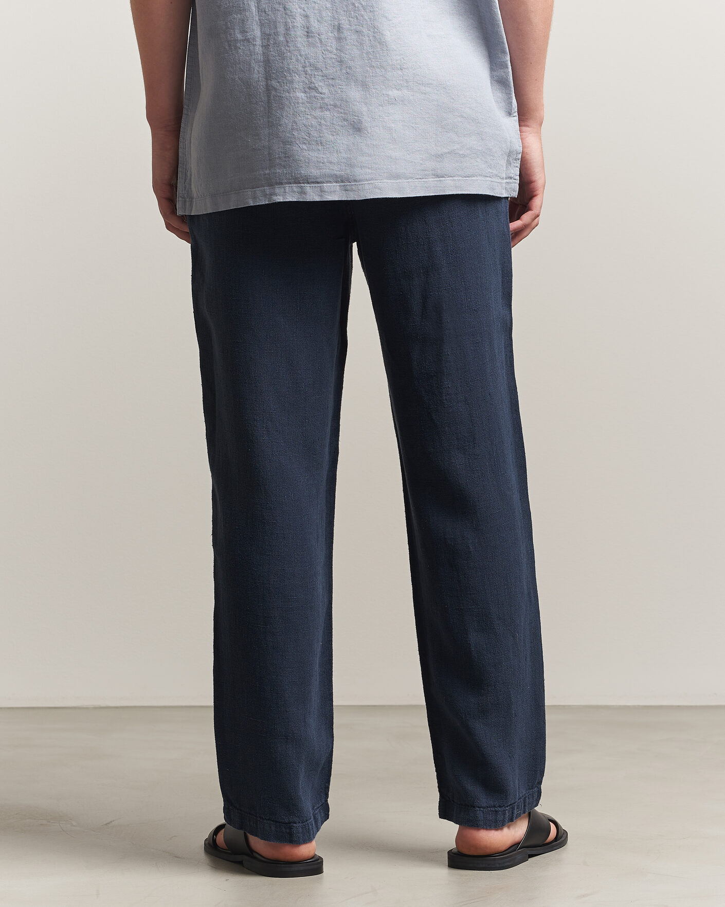 Herre | Bukser | A Day's March | Redwood Linen Trousers Navy