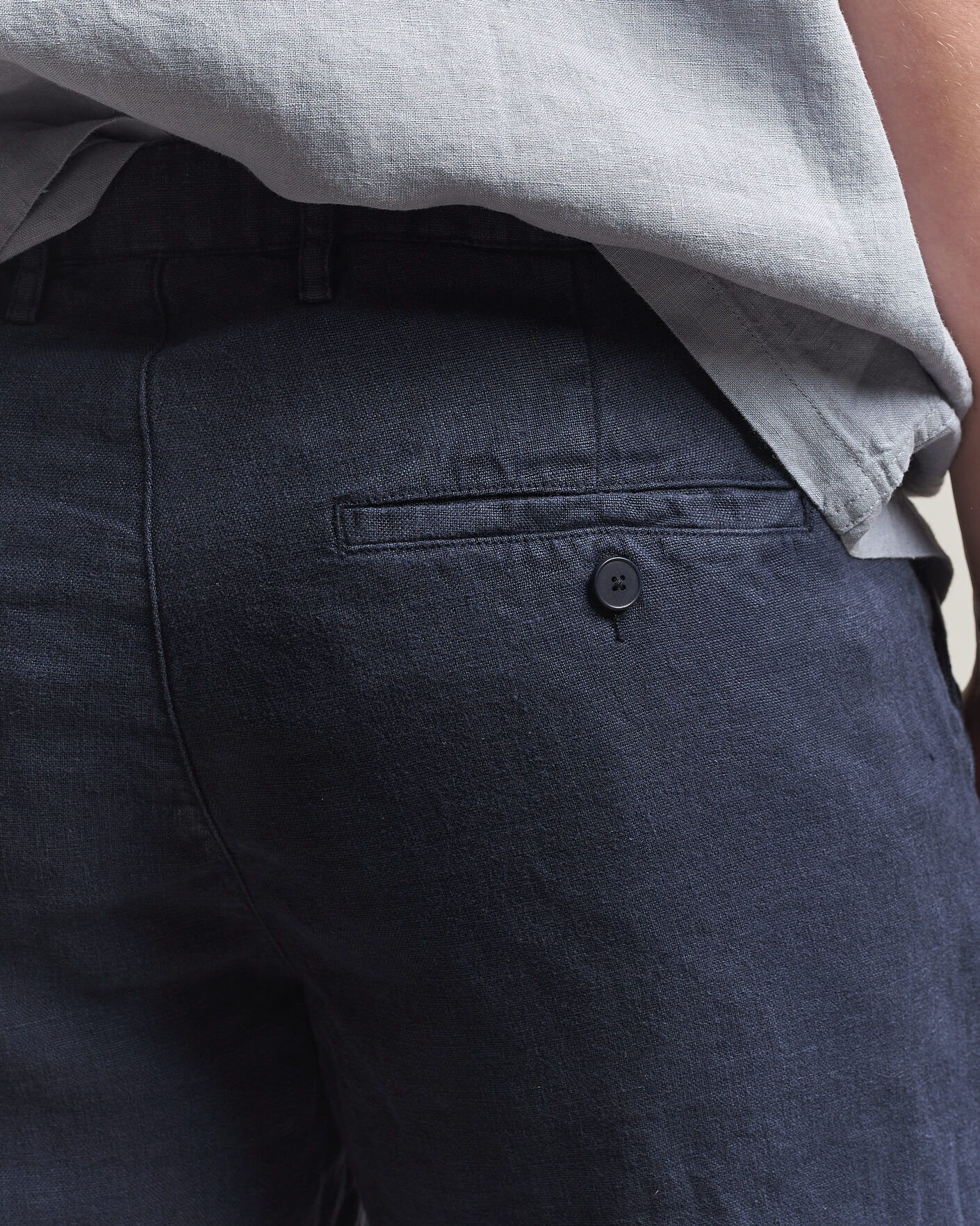 Herre | Shorts | A Day's March | Luny Linen Shorts Navy
