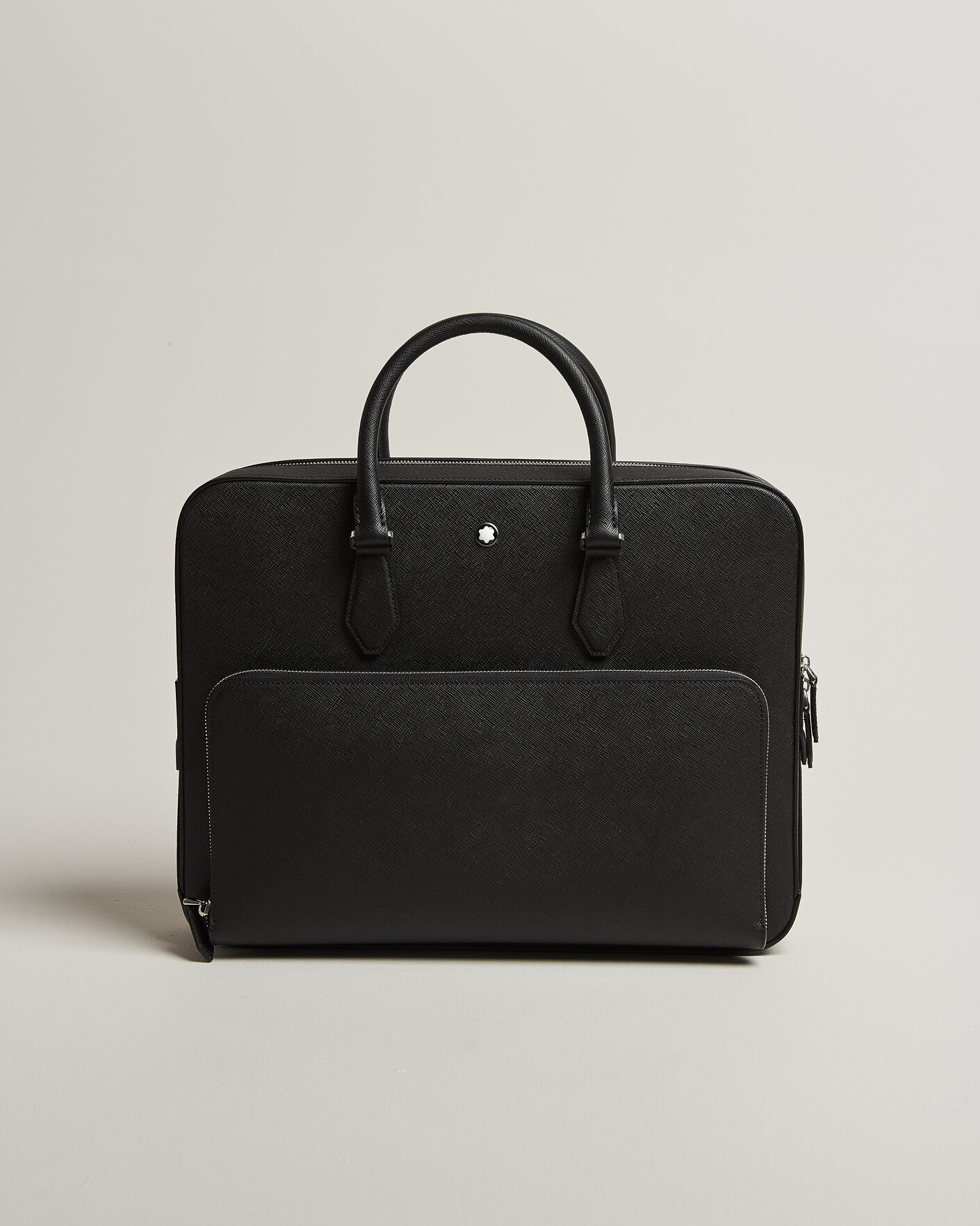 Herre | Vesker | Montblanc | Medium Sartorial Leather Briefcase with Pocket Black
