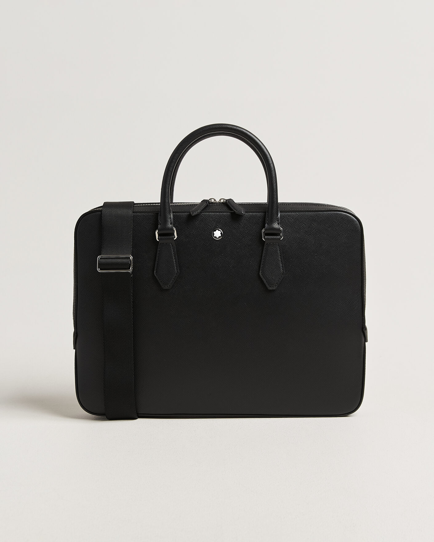Herre | Vesker | Montblanc | Thin Sartorial Leather Briefcase Black