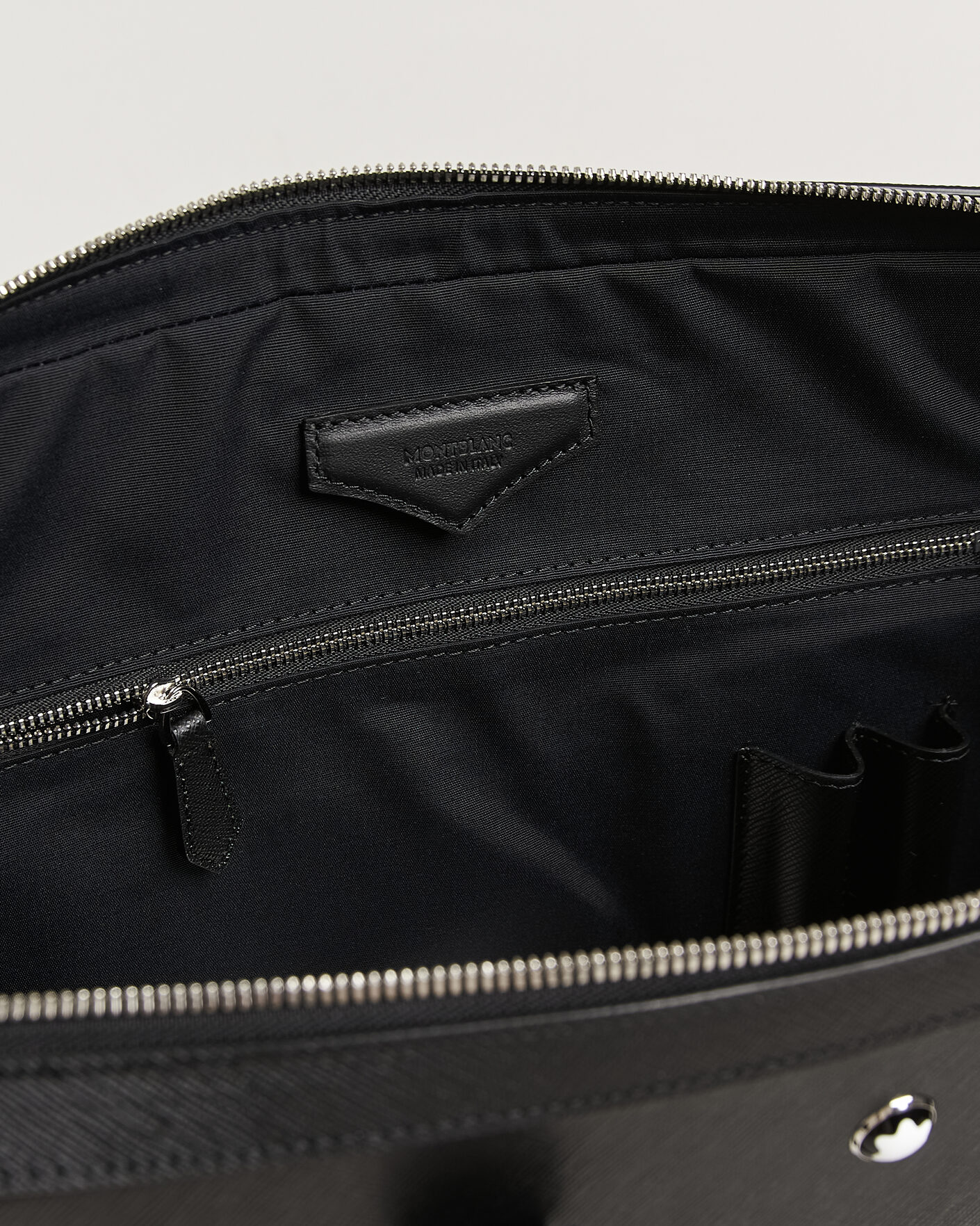 Herre | Vesker | Montblanc | Thin Sartorial Leather Briefcase Black