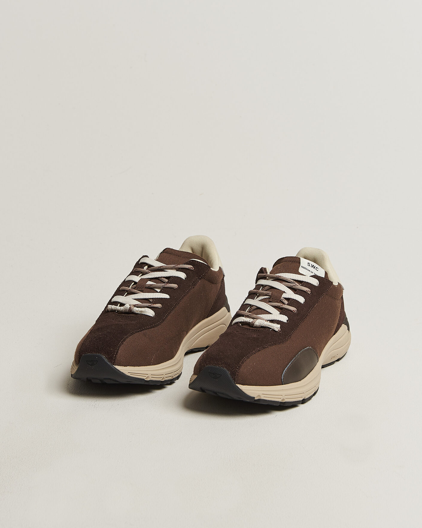 Herre | Sneakers | Stepney Workers Club | Legion Suede Twill Sneaker Dark Brown